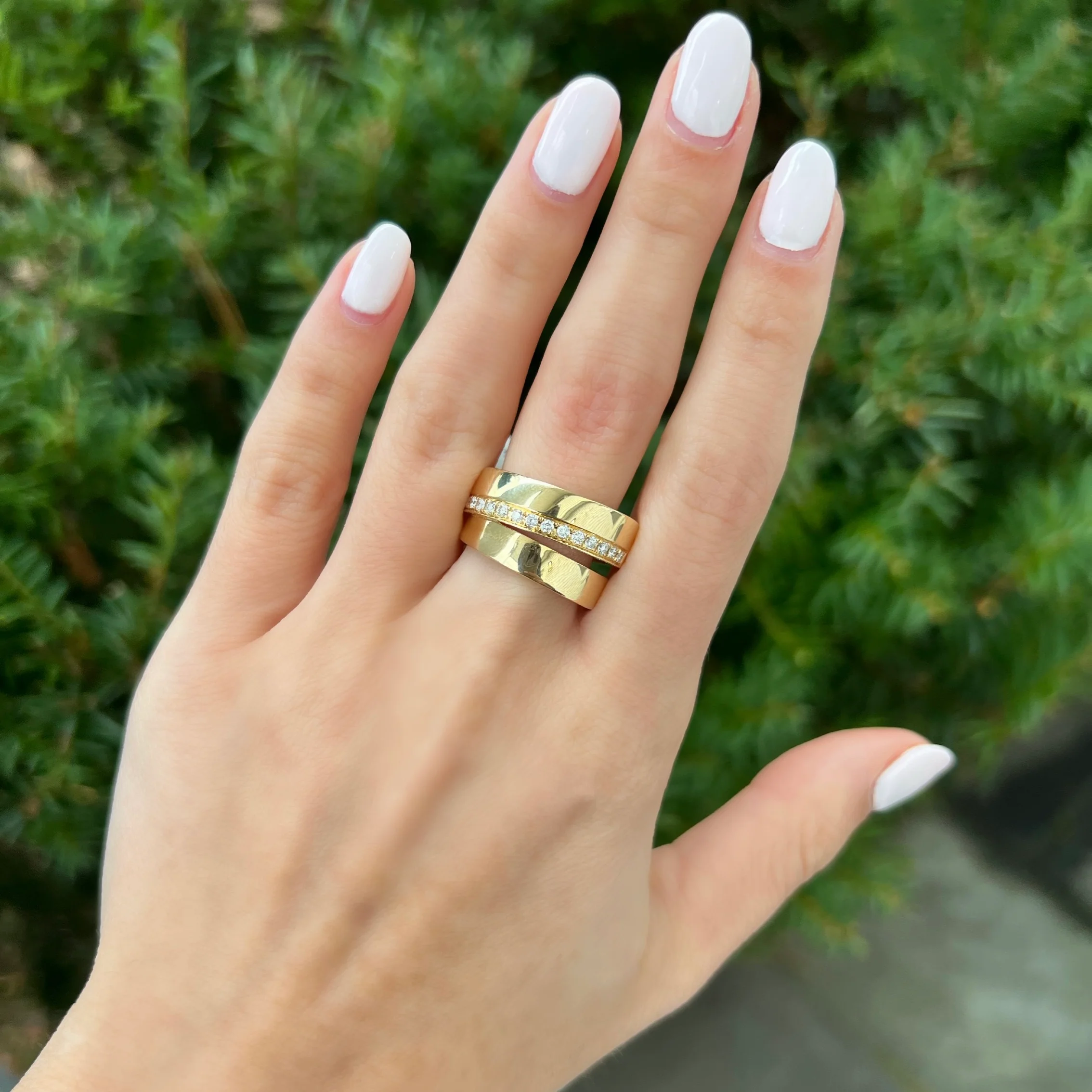 14K GOLD DIAMOND EMMY RING - Image 3