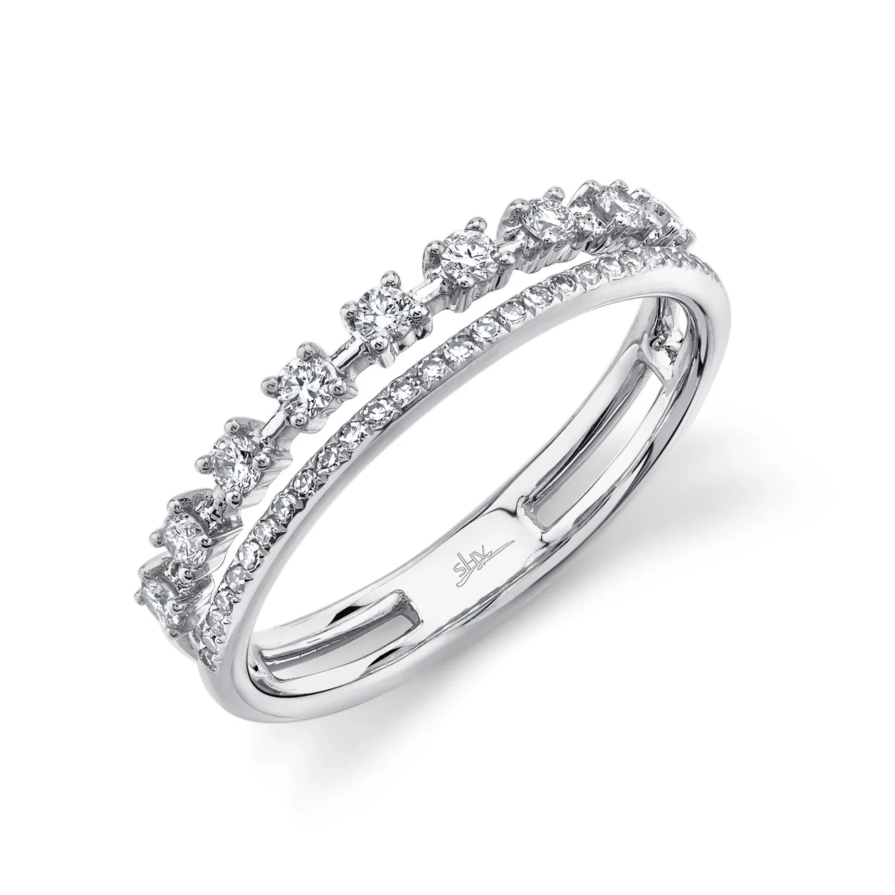 14K GOLD DIAMOND EVA RING - Image 4