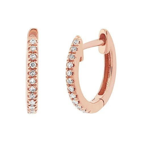 14K GOLD DIAMOND GRACE HUGGIES - Image 4