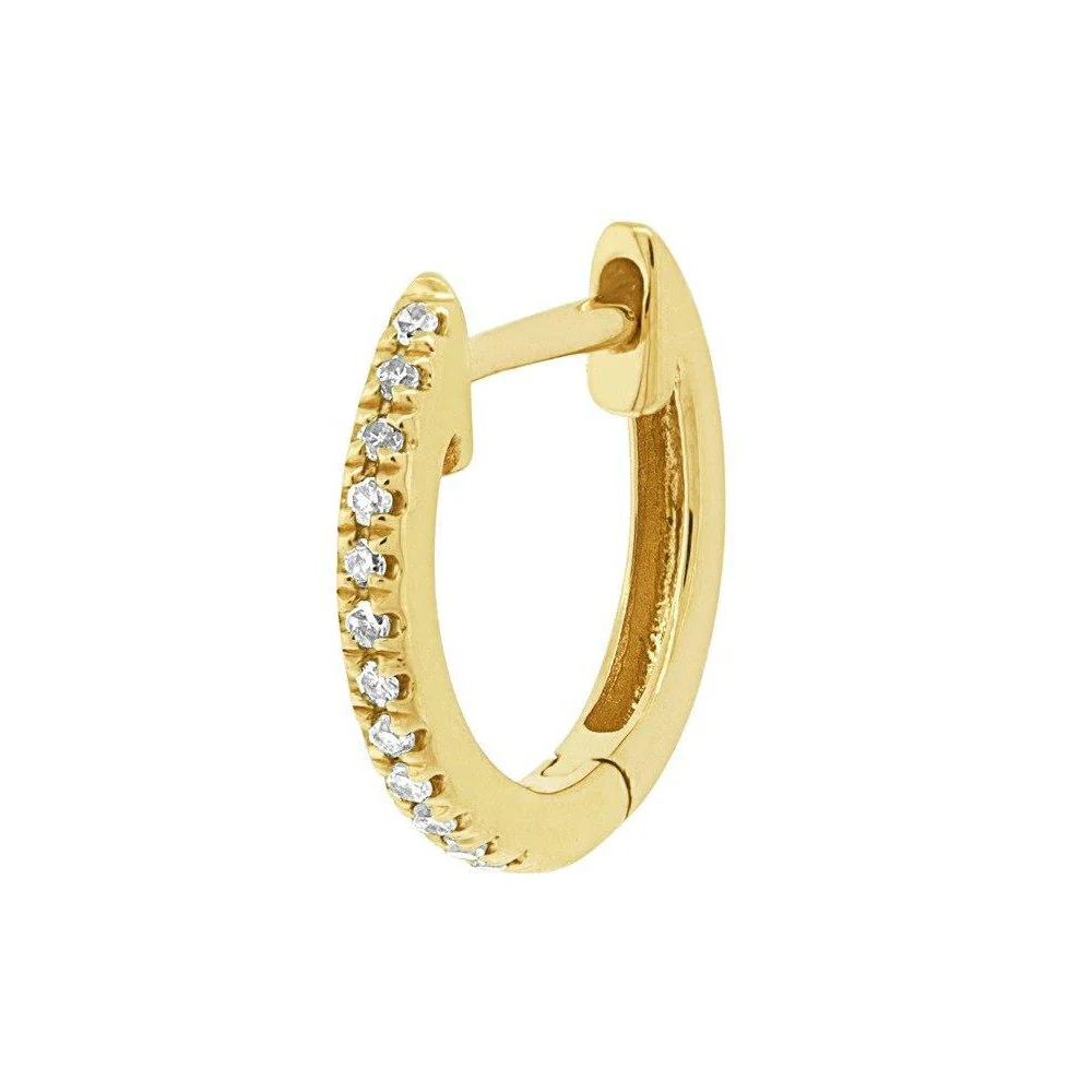 14K GOLD DIAMOND GRACE HUGGIES - Image 8