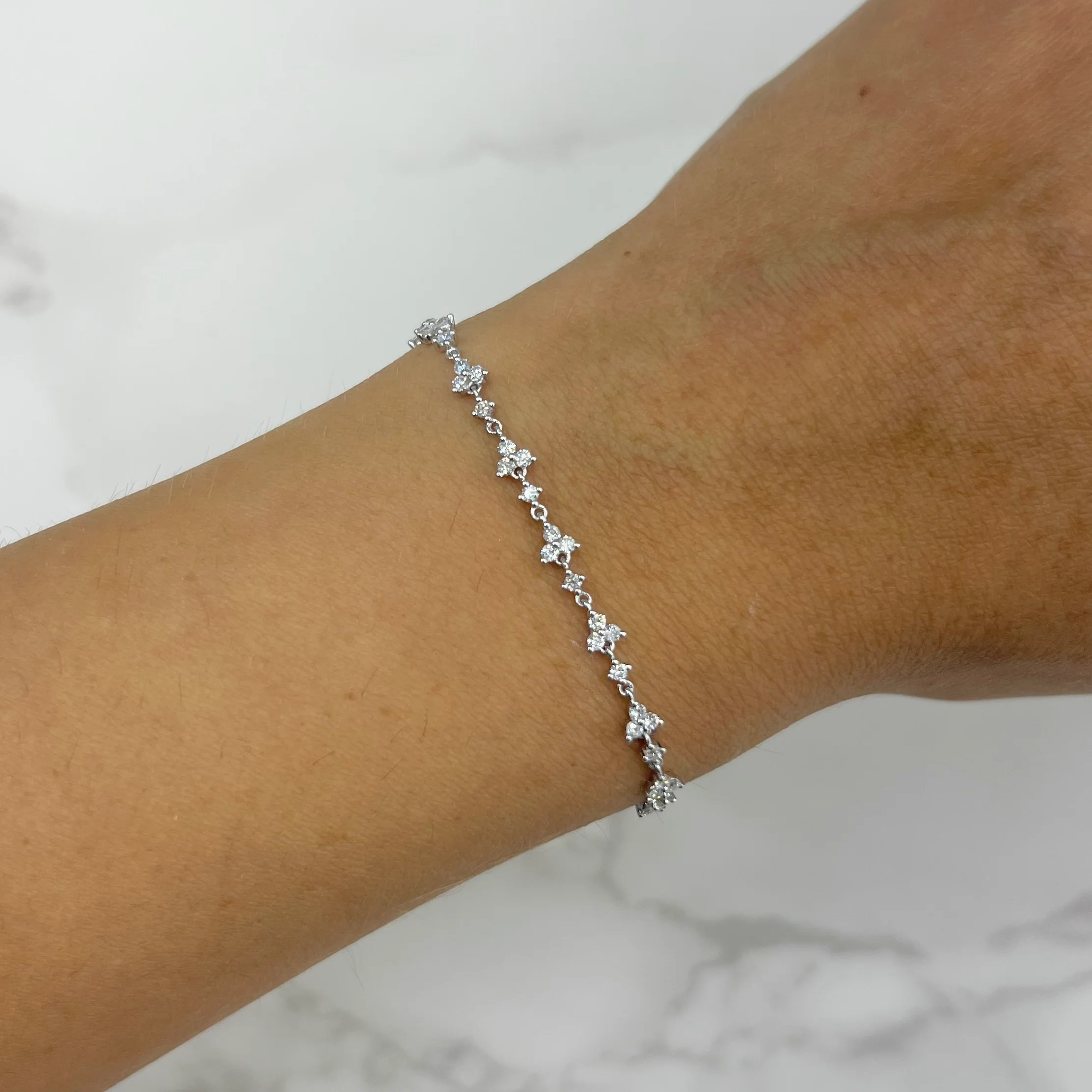 14K GOLD DIAMOND HATTIE BRACELET - Image 3