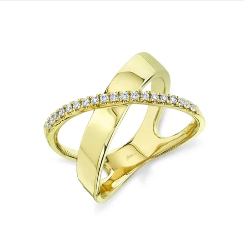 14K GOLD DIAMOND JANE RING