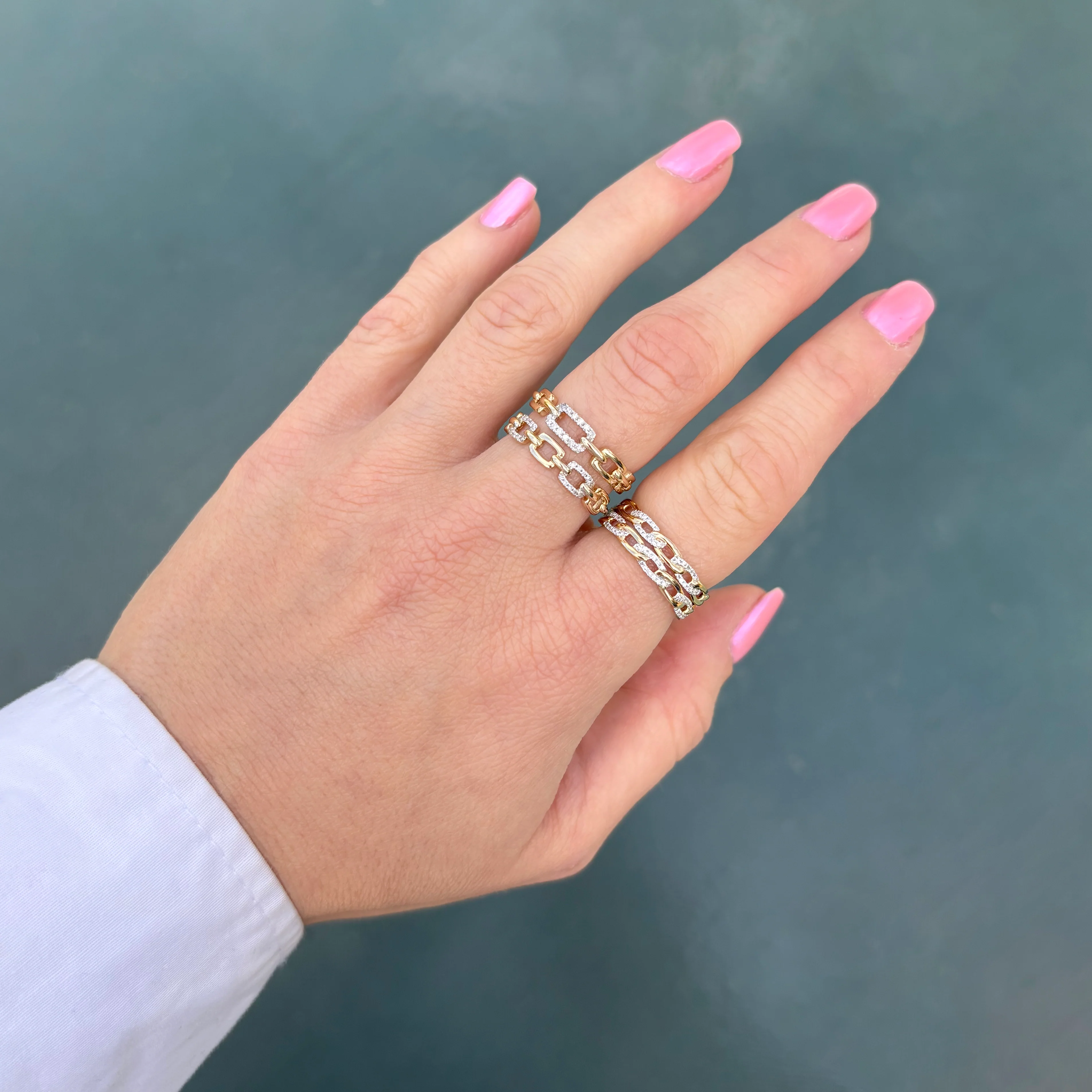 14K GOLD DIAMOND DARIA RING - Image 2