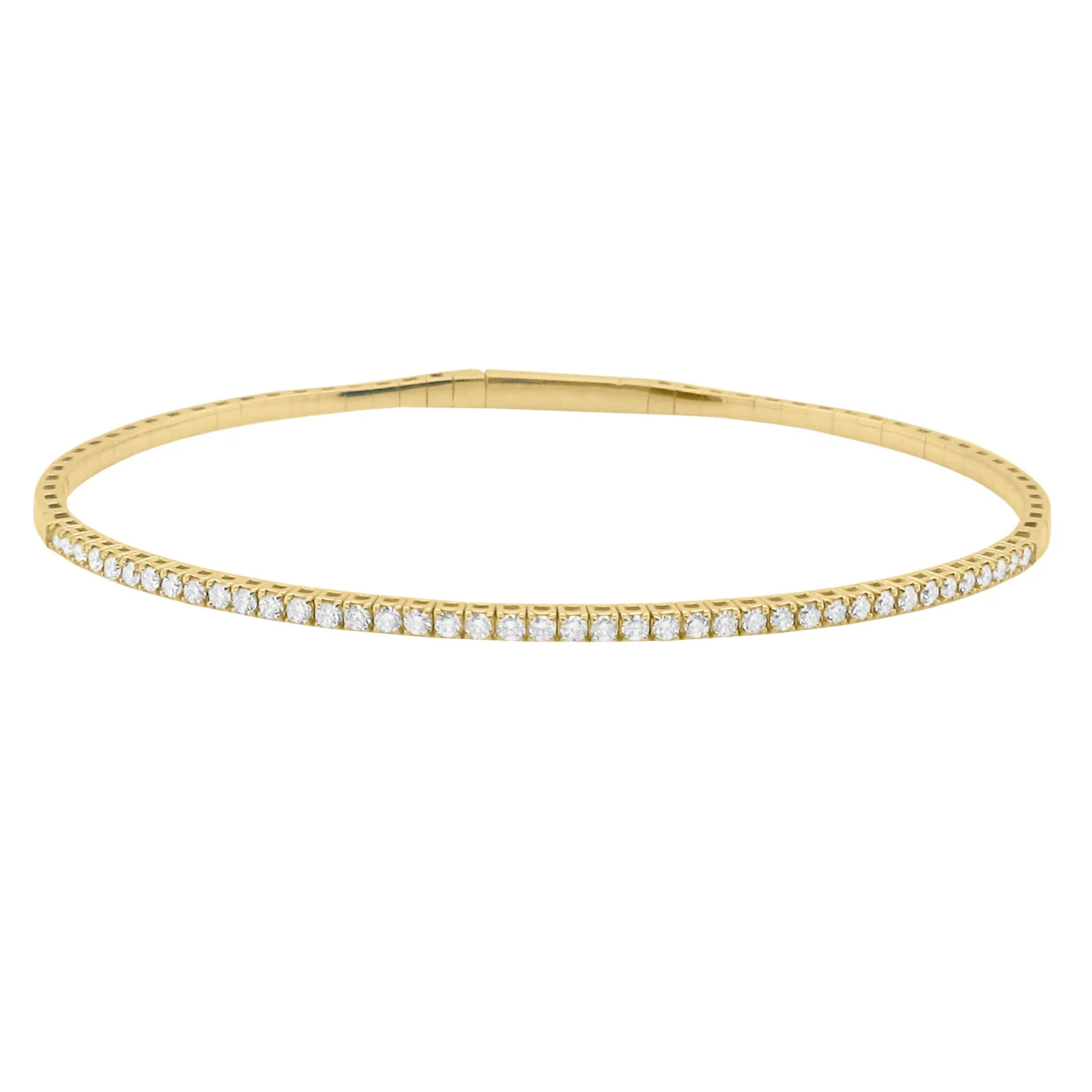 14K GOLD DIAMOND JOELLE FLEX BANGLE - Image 3