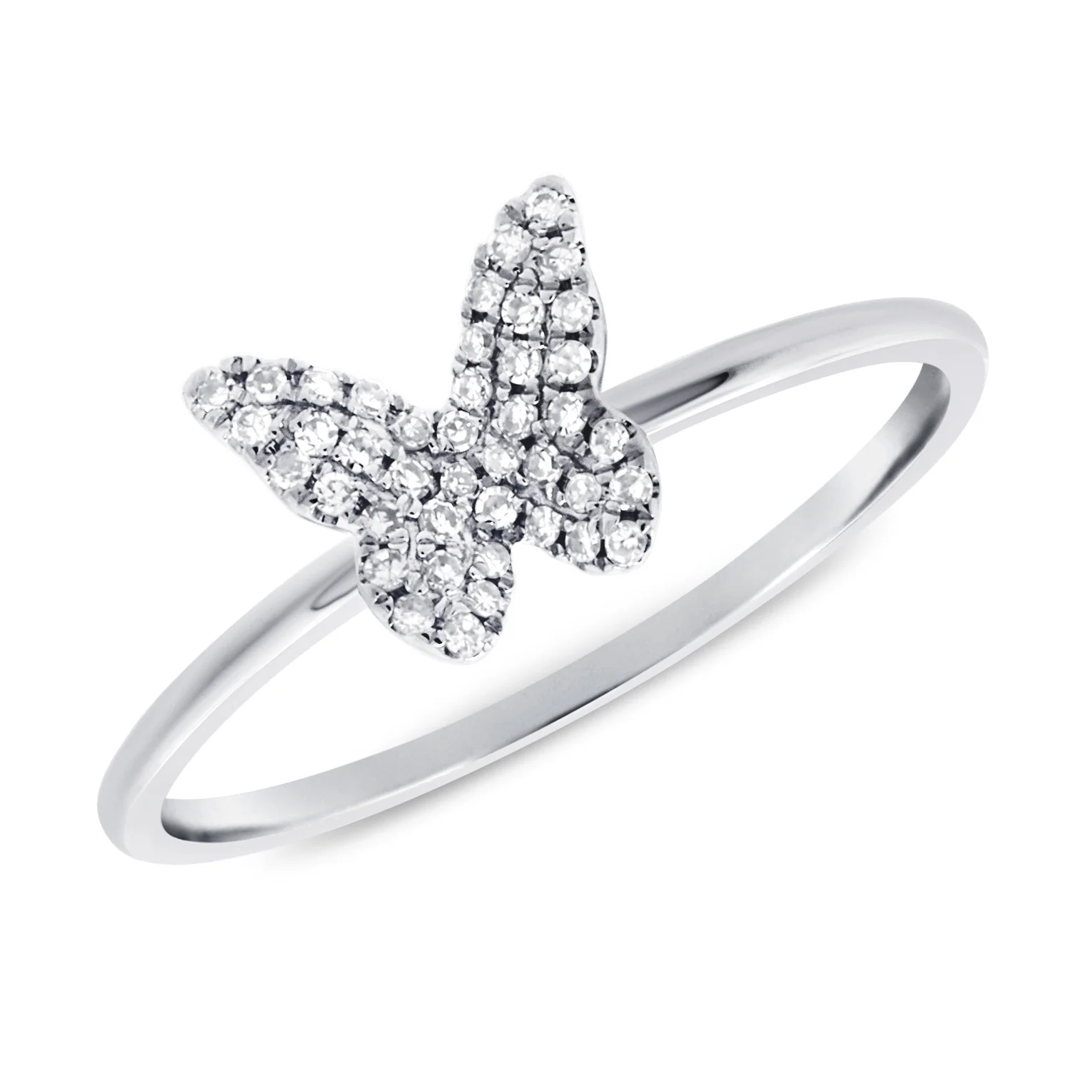 14K GOLD DIAMOND JULIA BUTTERFLY RING - Image 5