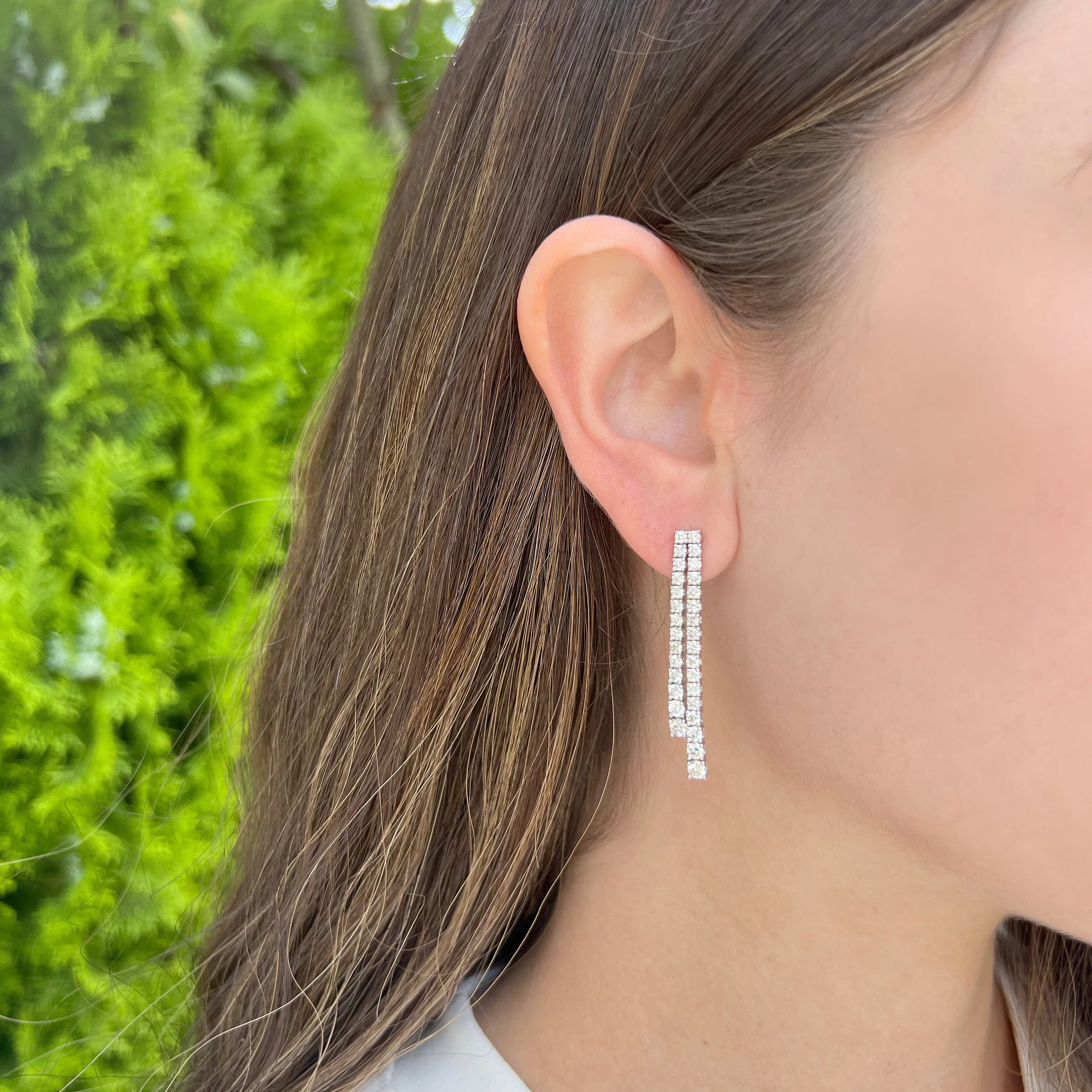 14K GOLD DIAMOND KAITLYN EARRINGS - Image 2