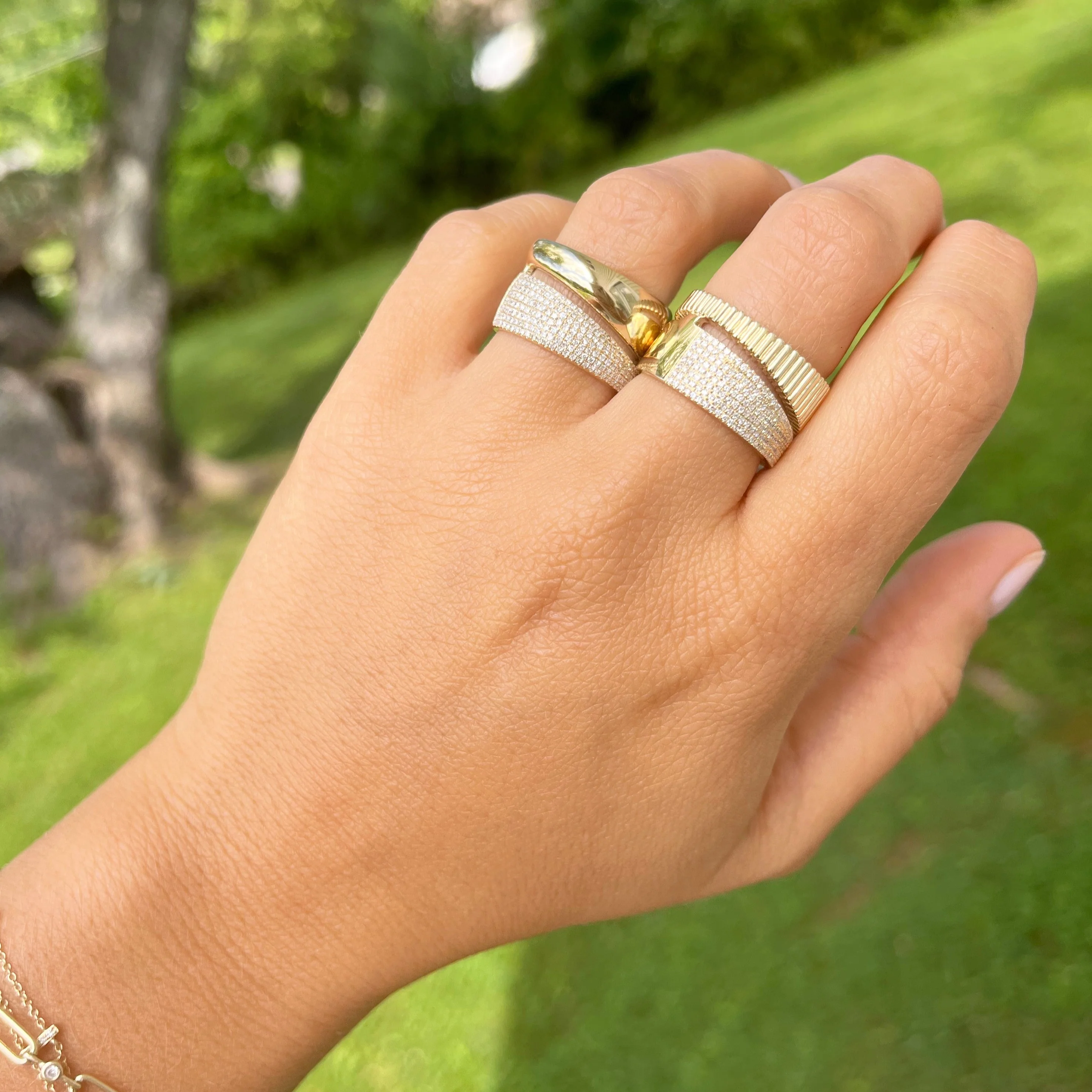 14K GOLD DIAMOND ALEXA RING - Image 4