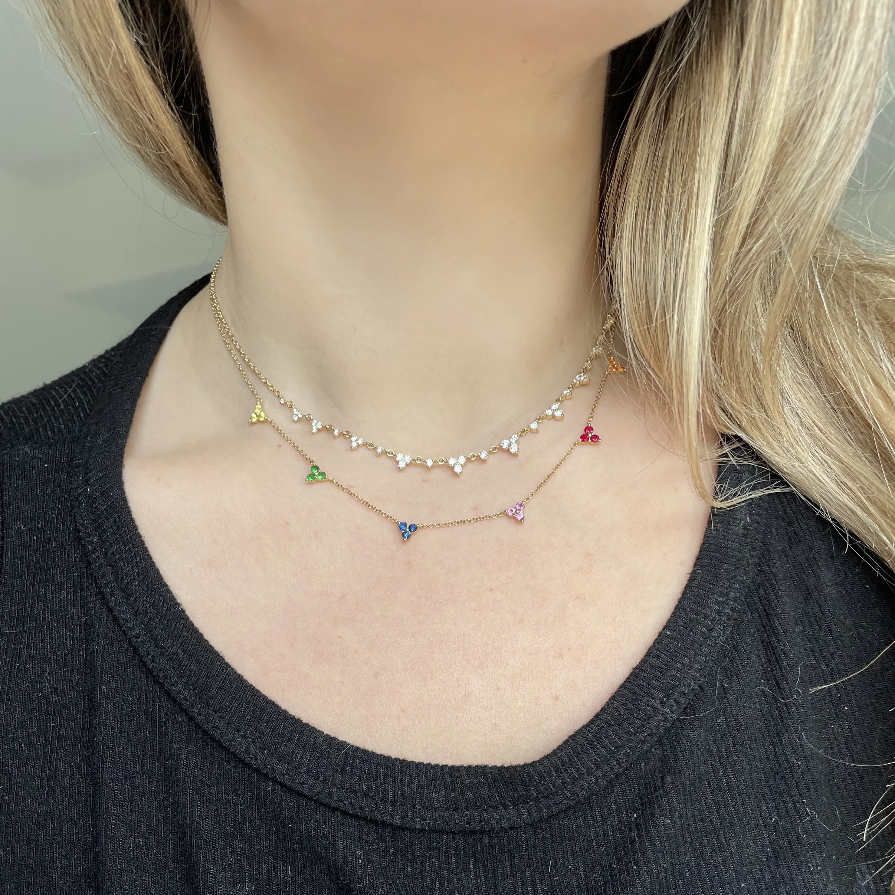 14K GOLD DIAMOND KAYLIE NECKLACE - Image 2