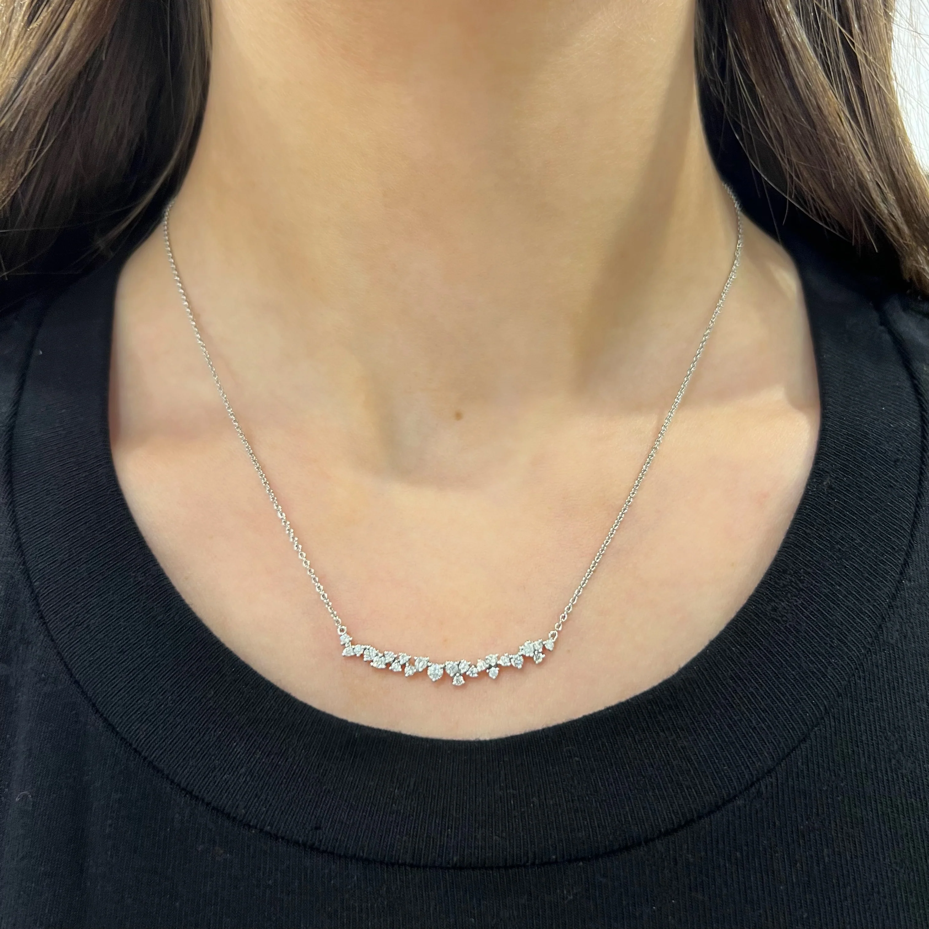14K GOLD DIAMOND KELLY NECKLACE - Image 4