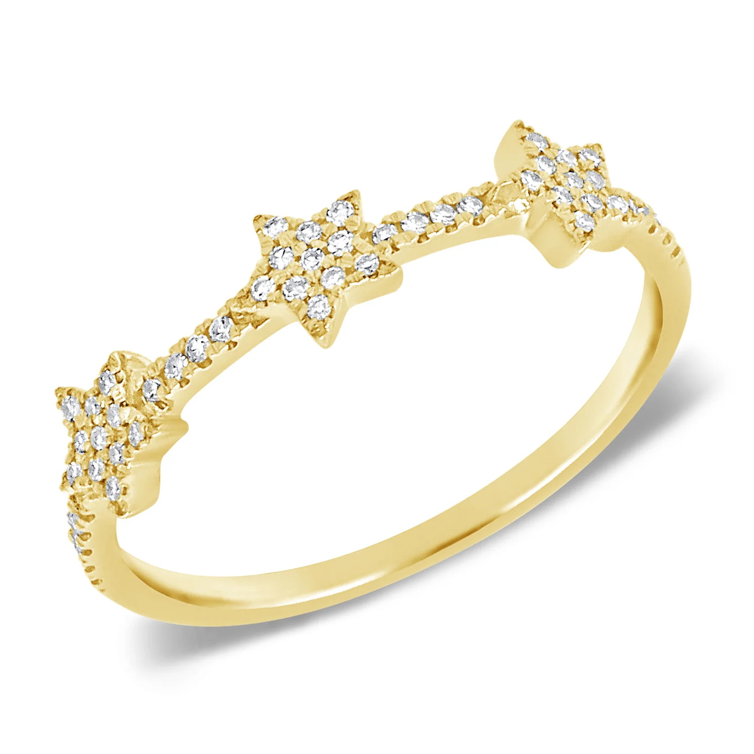 14K GOLD DIAMOND KELLY STAR RING - Image 3