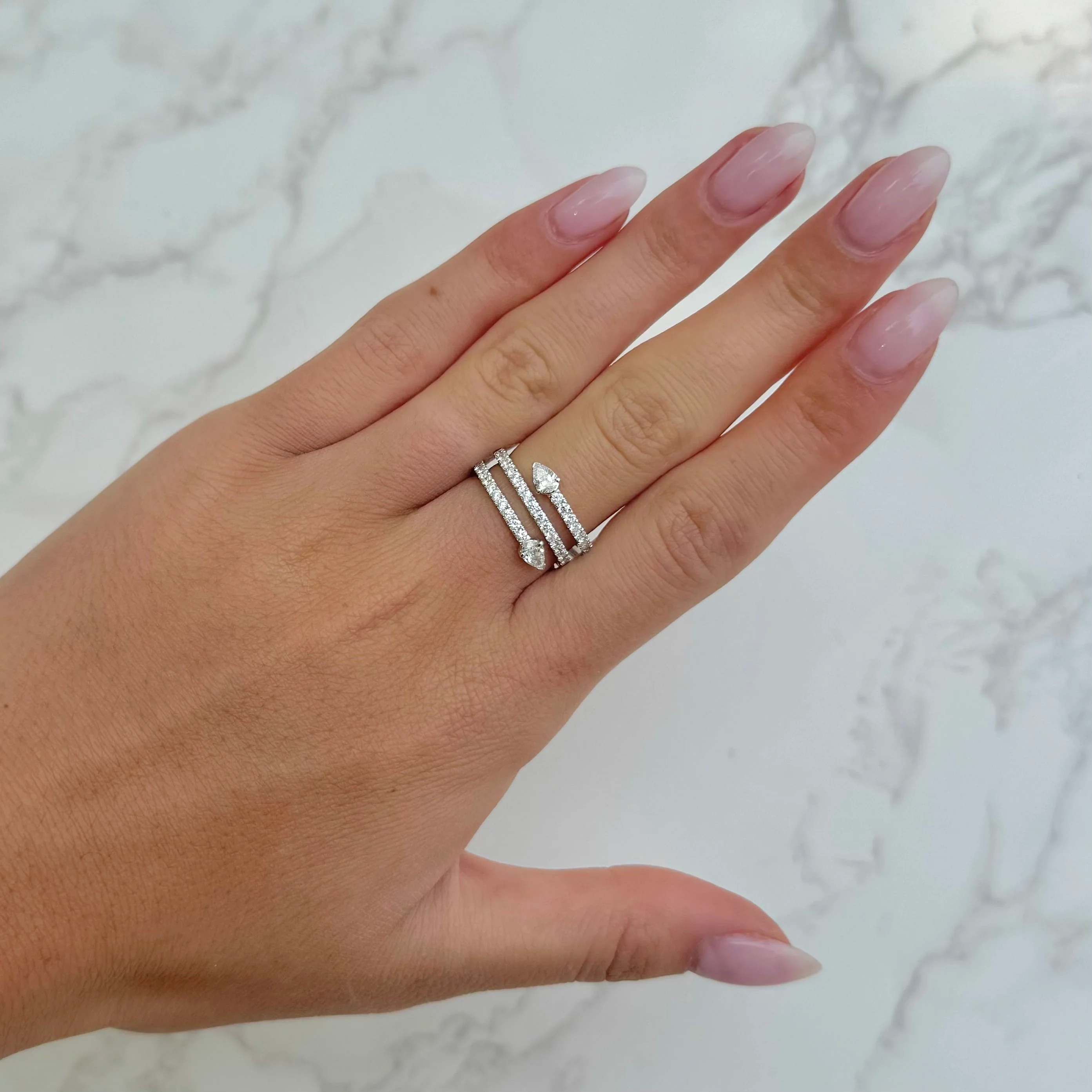 14K GOLD DIAMOND KENDALL RING - Image 4