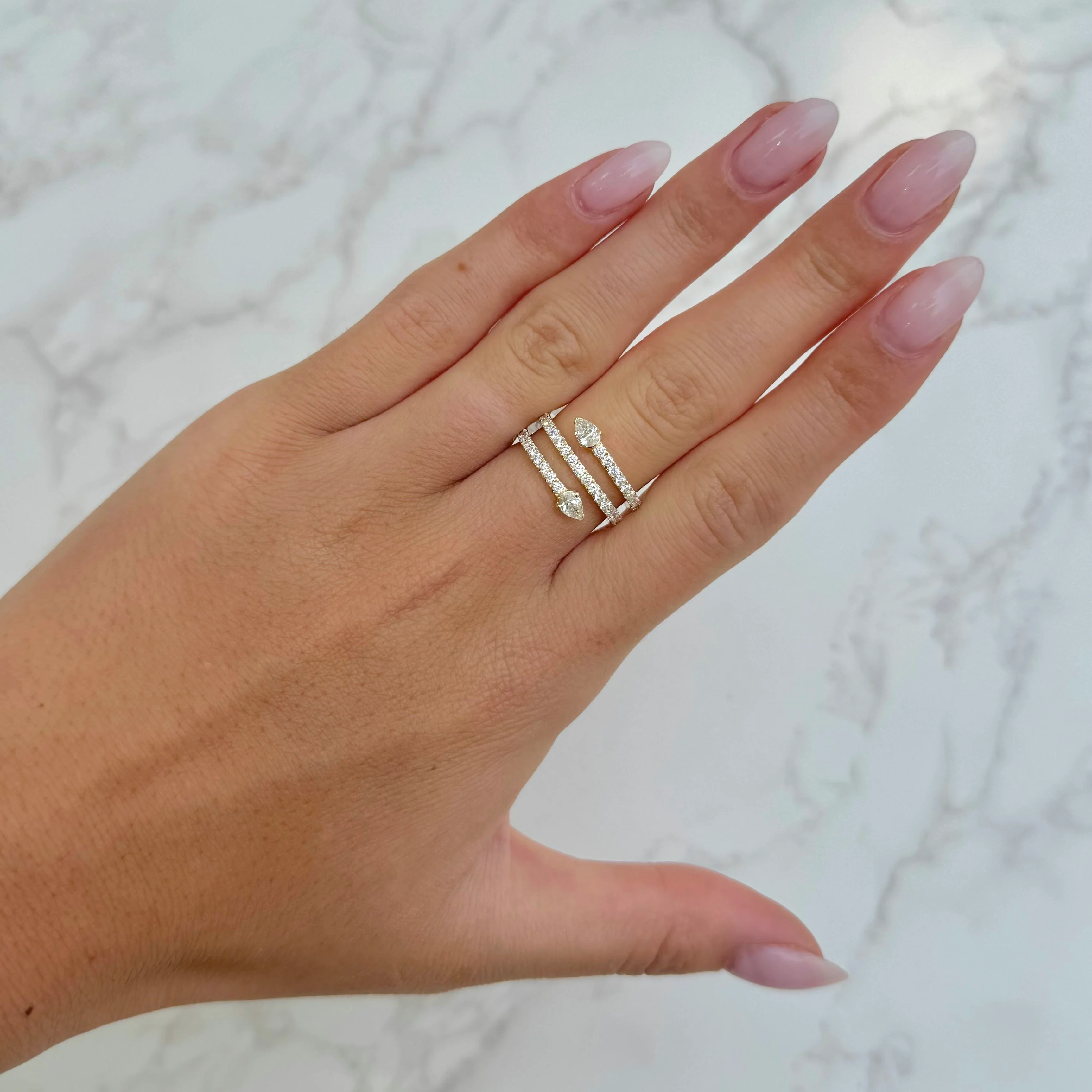 14K GOLD DIAMOND KENDALL RING - Image 6
