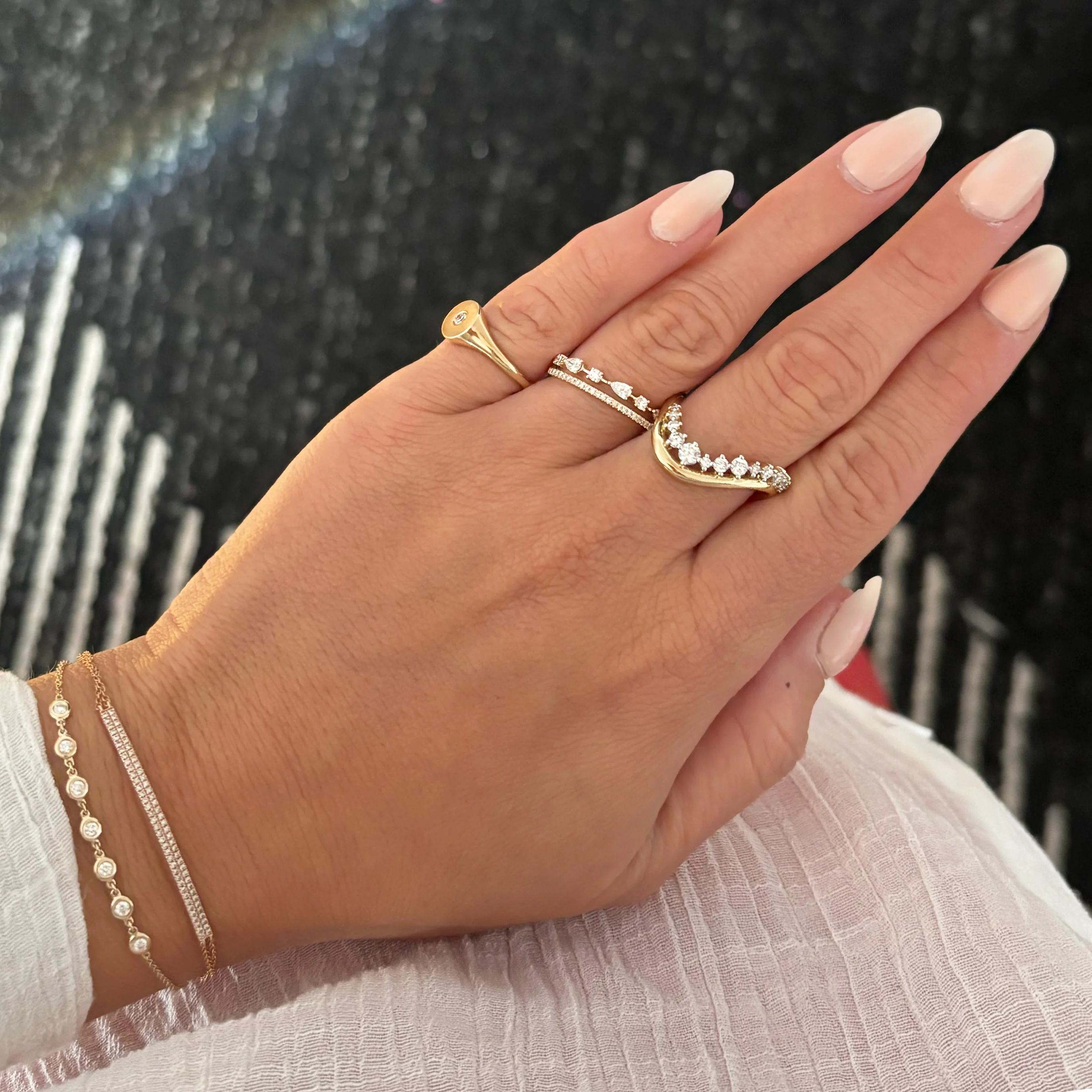 14K GOLD DIAMOND KIERA RING - Image 3