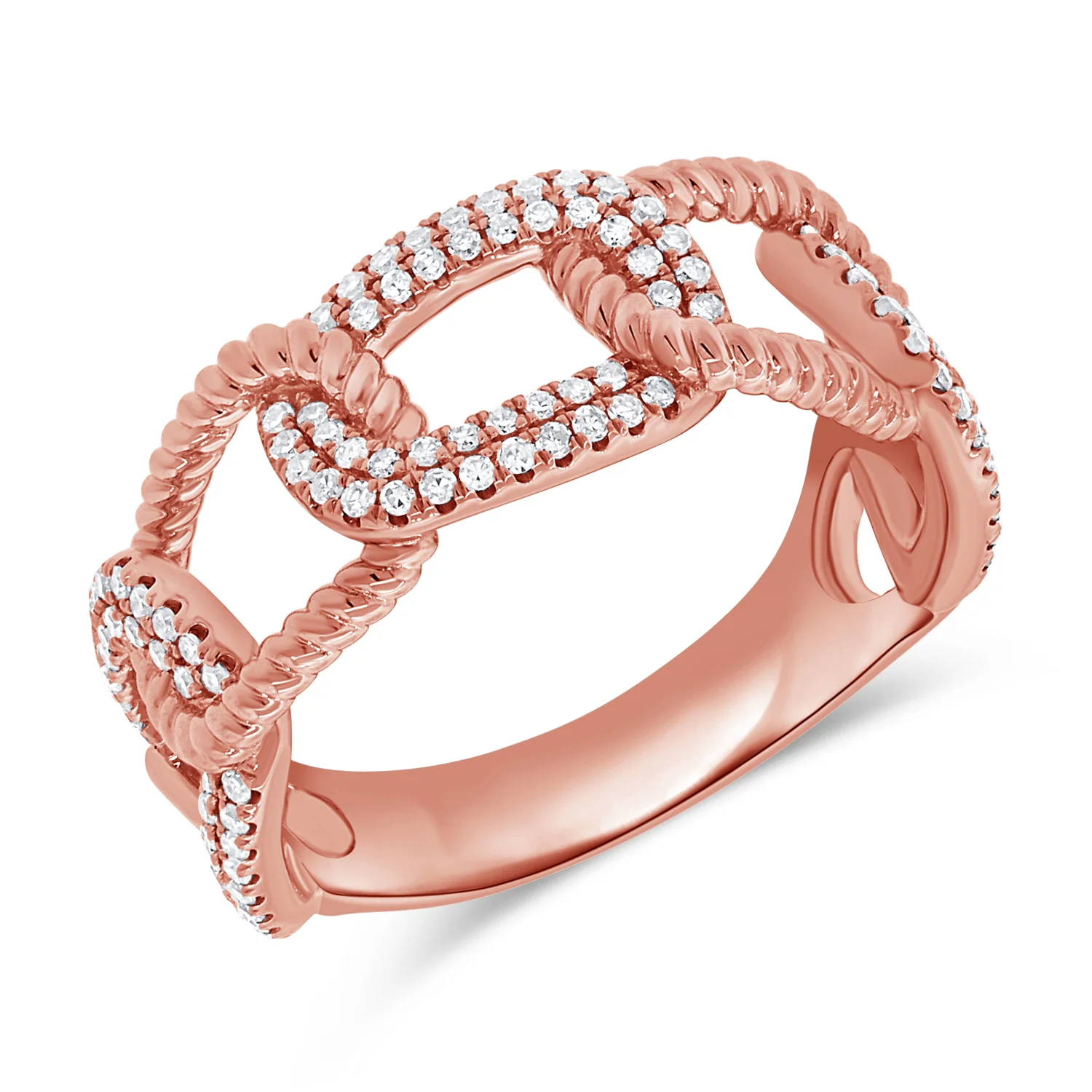 14K GOLD DIAMOND LESLIE RING - Image 3