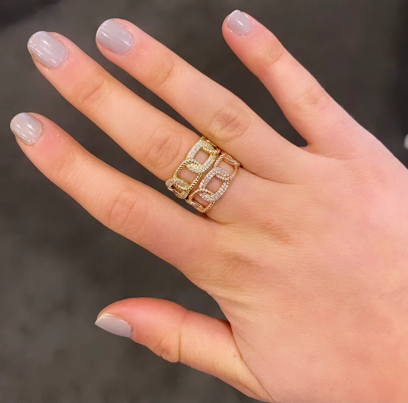 14K GOLD DIAMOND LESLIE RING - Image 5