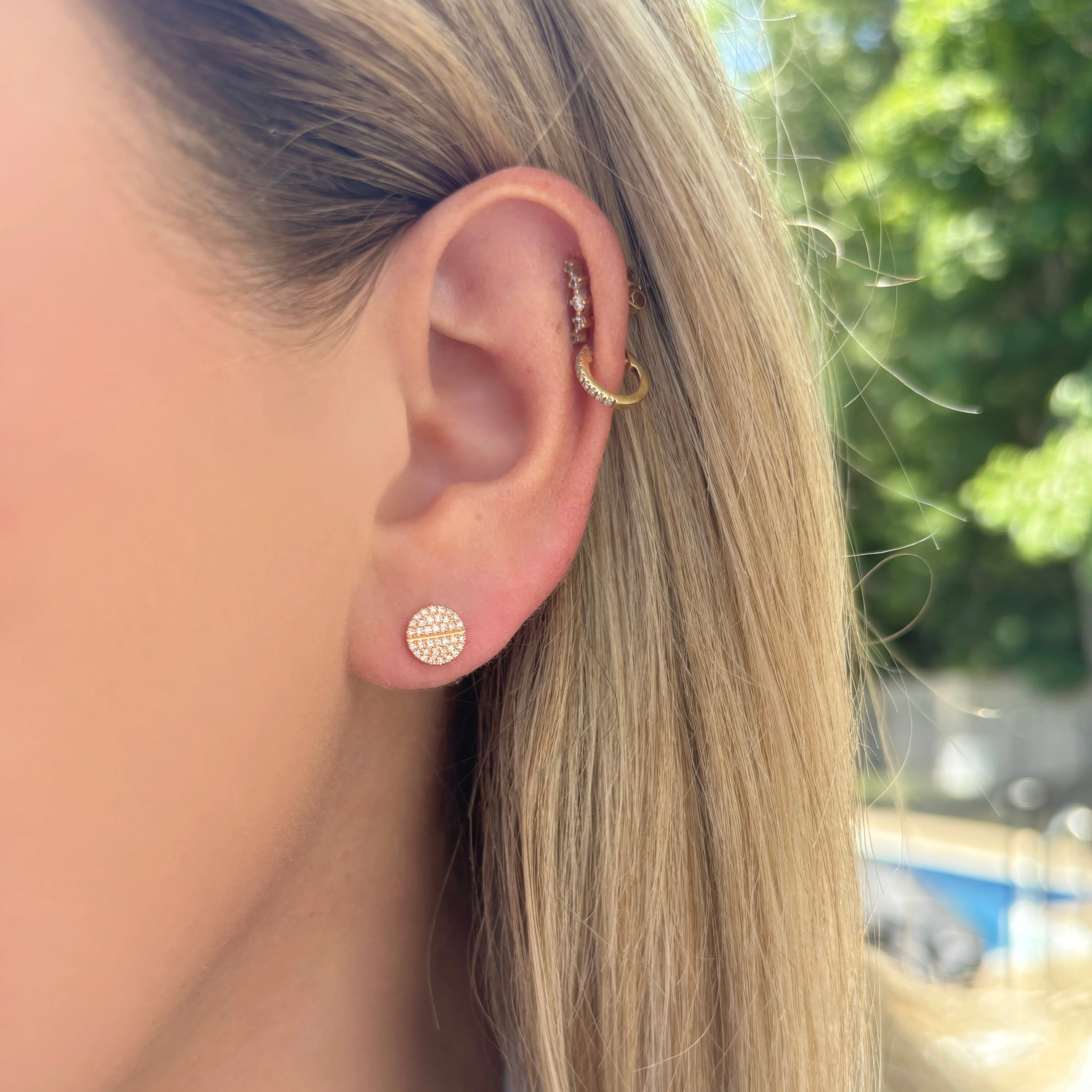 14K GOLD DIAMOND LEXI STUDS - Image 3