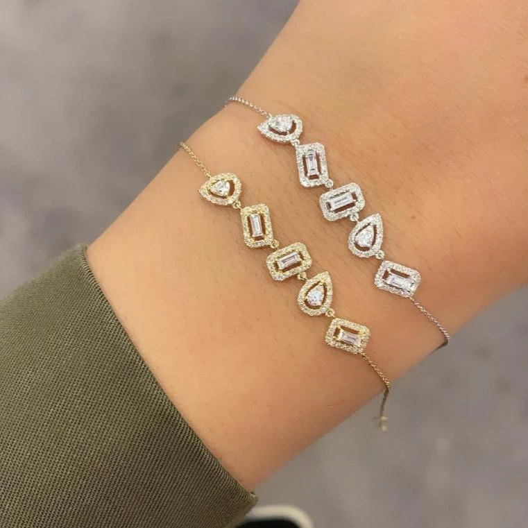 14K GOLD DIAMOND LIA BRACELET - Image 2