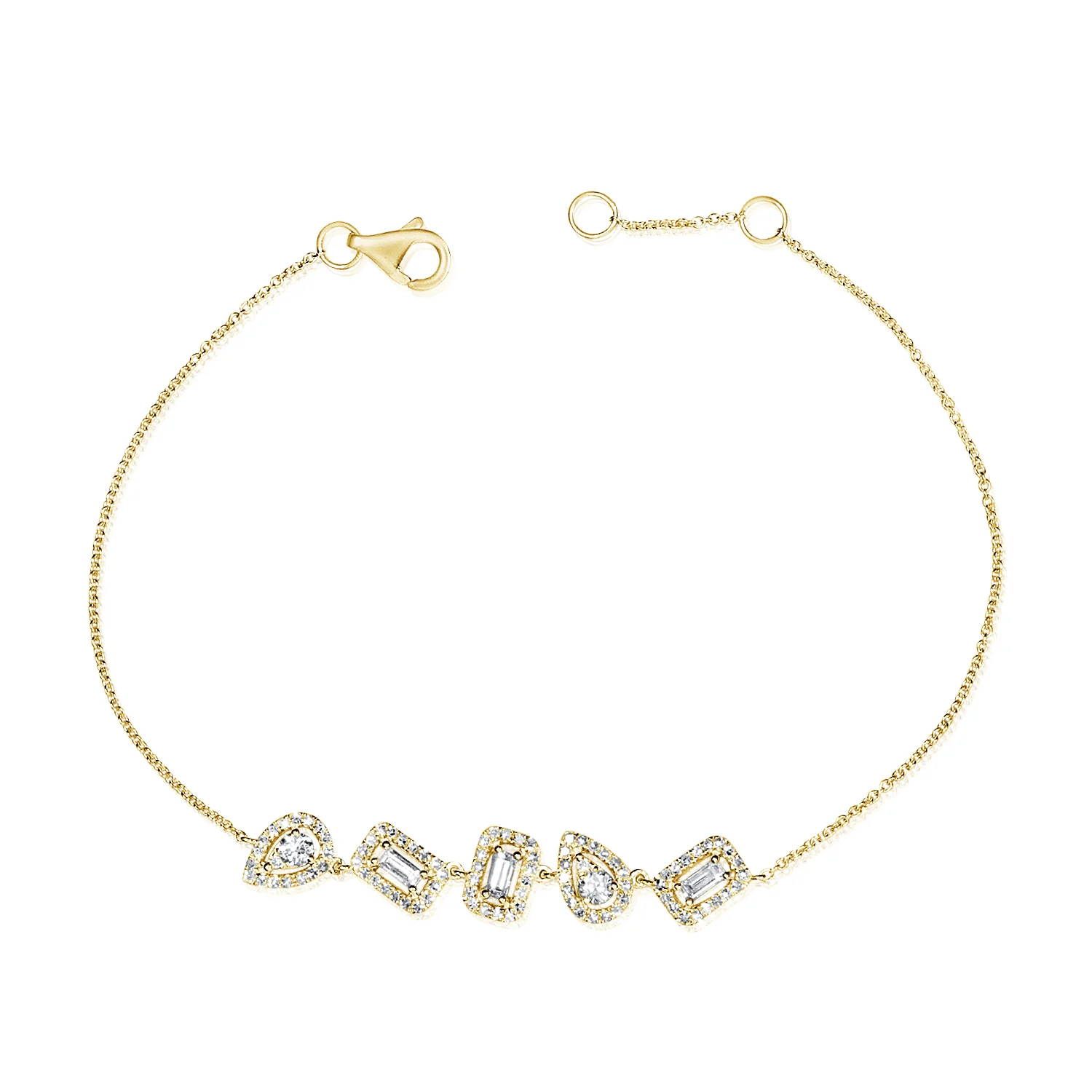 14K GOLD DIAMOND LIA BRACELET - Image 3