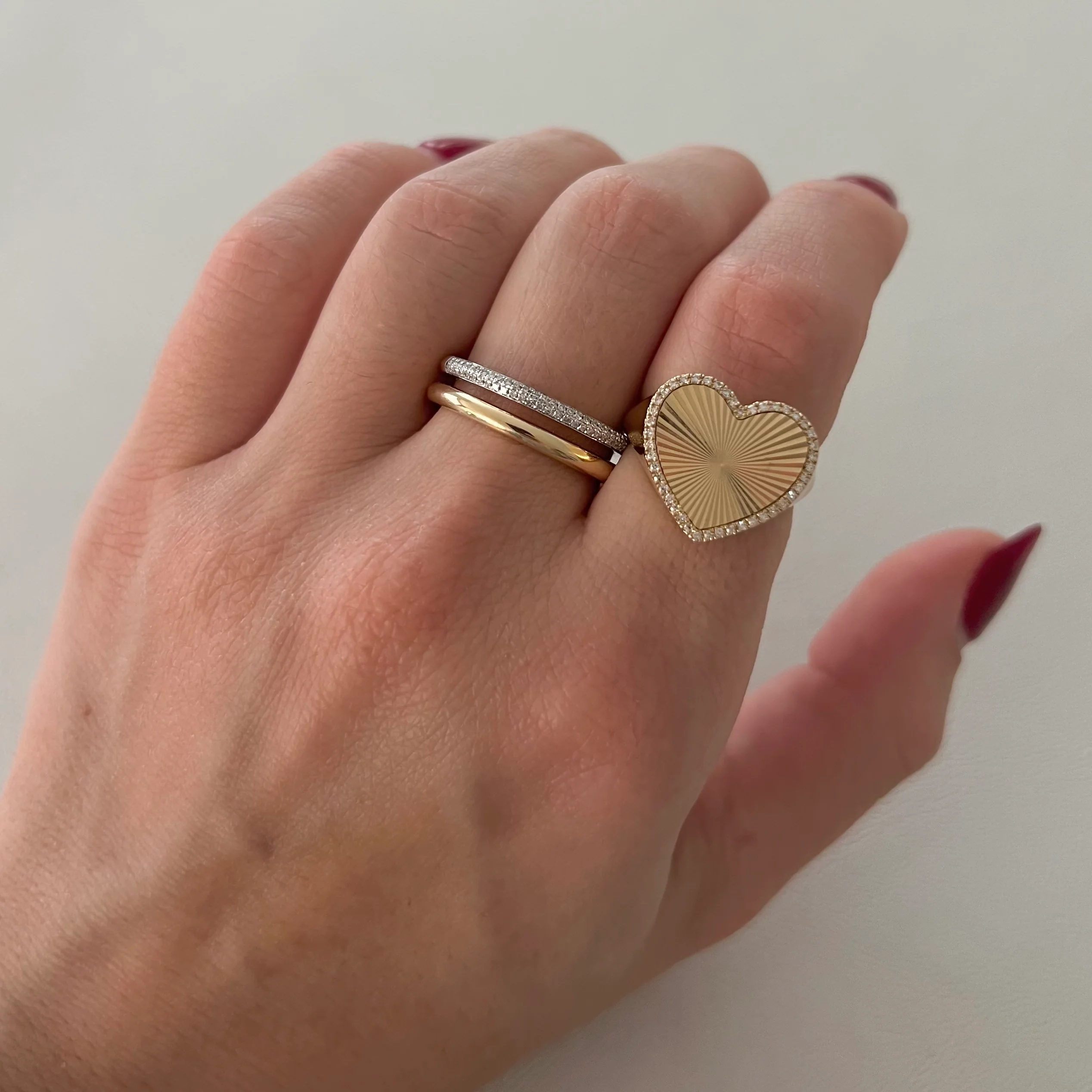 14K GOLD DIAMOND LIOR RING - Image 2