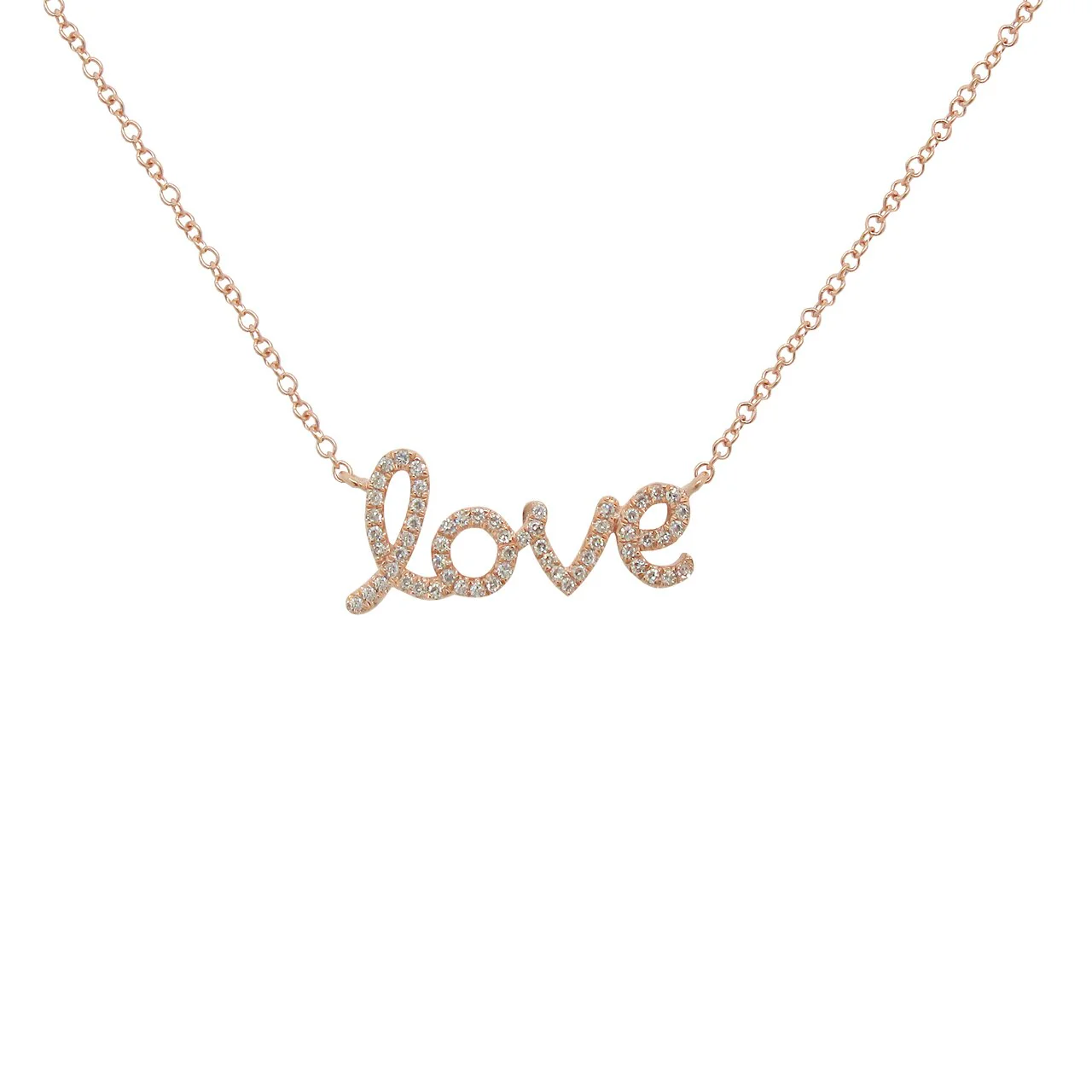 14K GOLD DIAMOND DAINA LOVE NECKLACE - Image 4