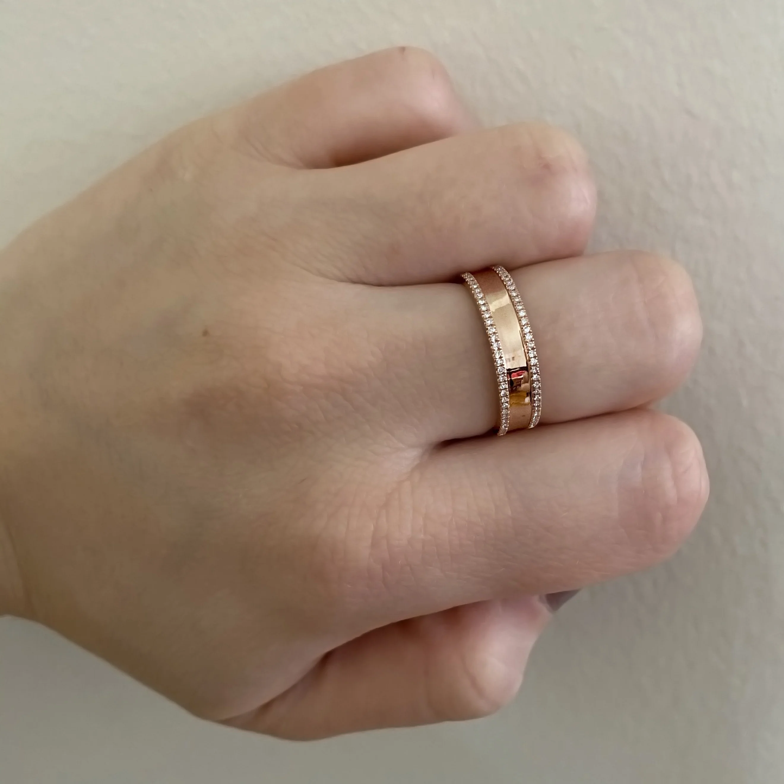 14K GOLD DIAMOND LUCY RING - Image 5