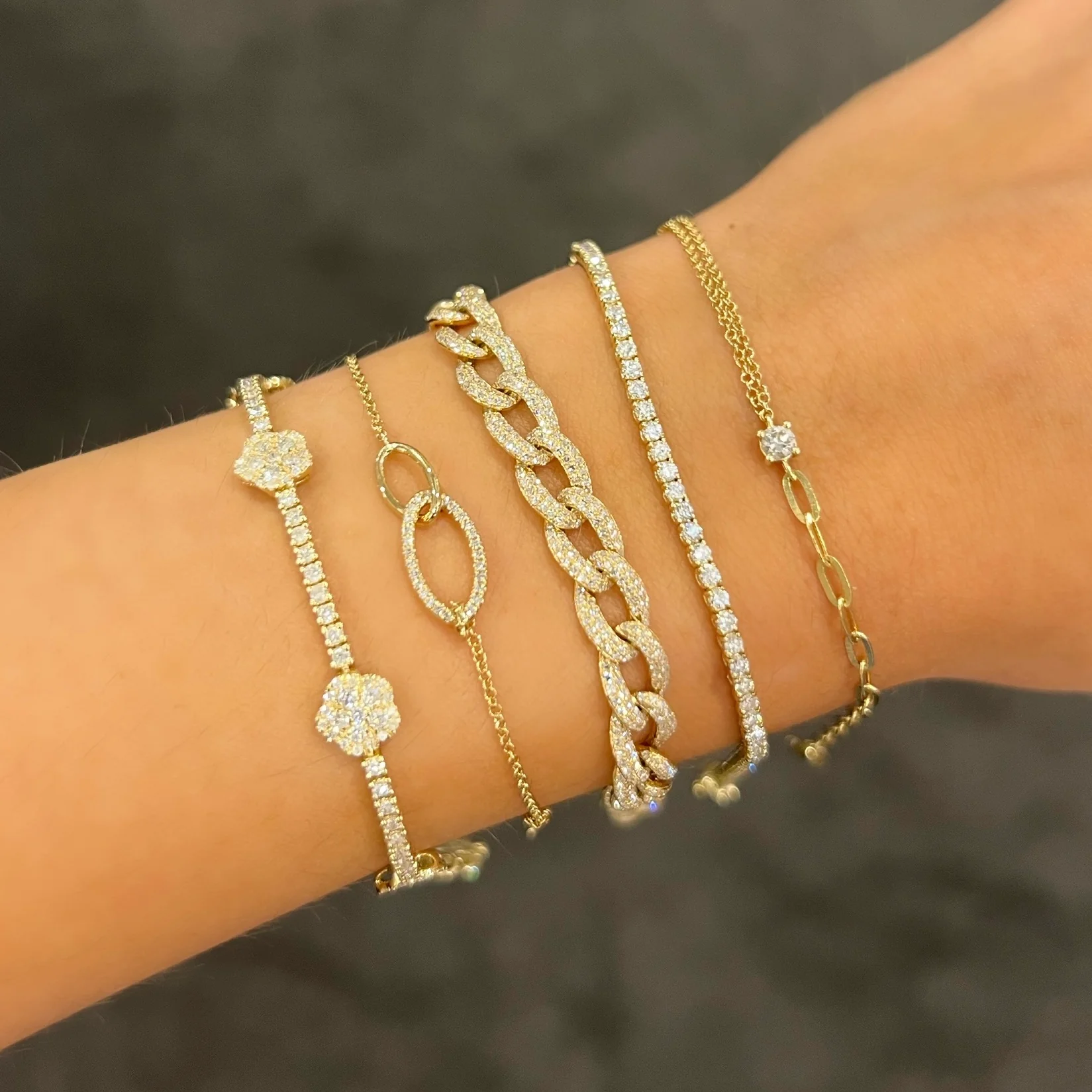 14K GOLD DIAMOND MACI BRACELET - Image 7
