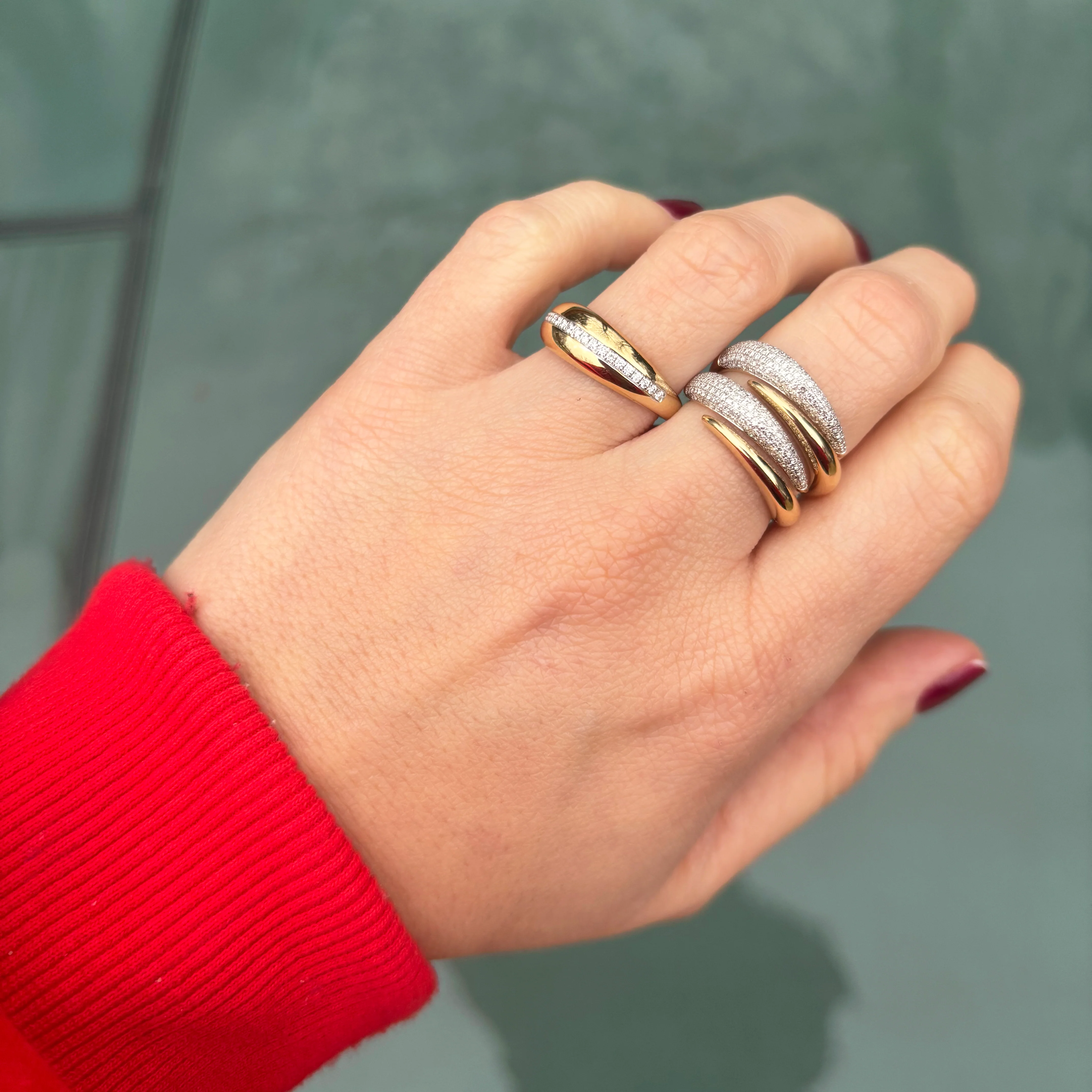14K GOLD DIAMOND MALLORY RING - Image 2