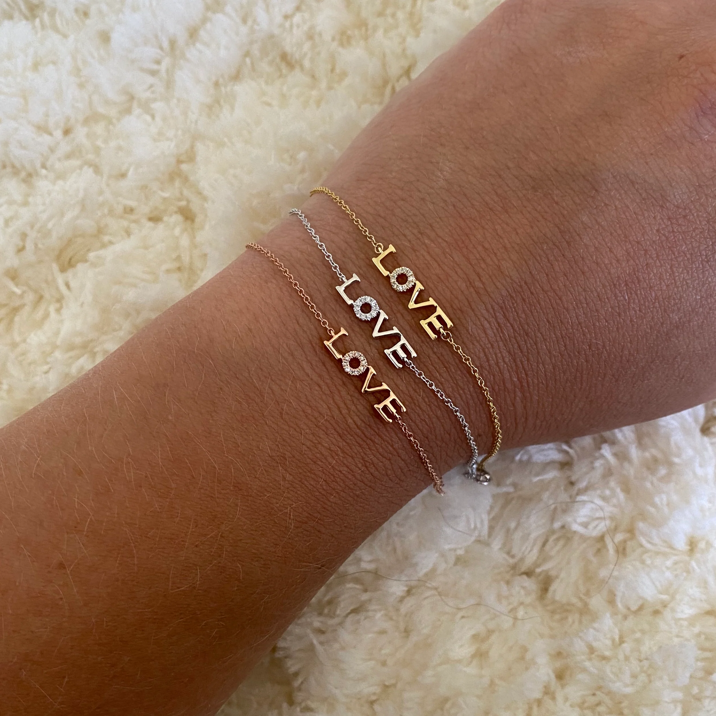 14K GOLD DIAMOND MARA LOVE BRACELET - Image 5