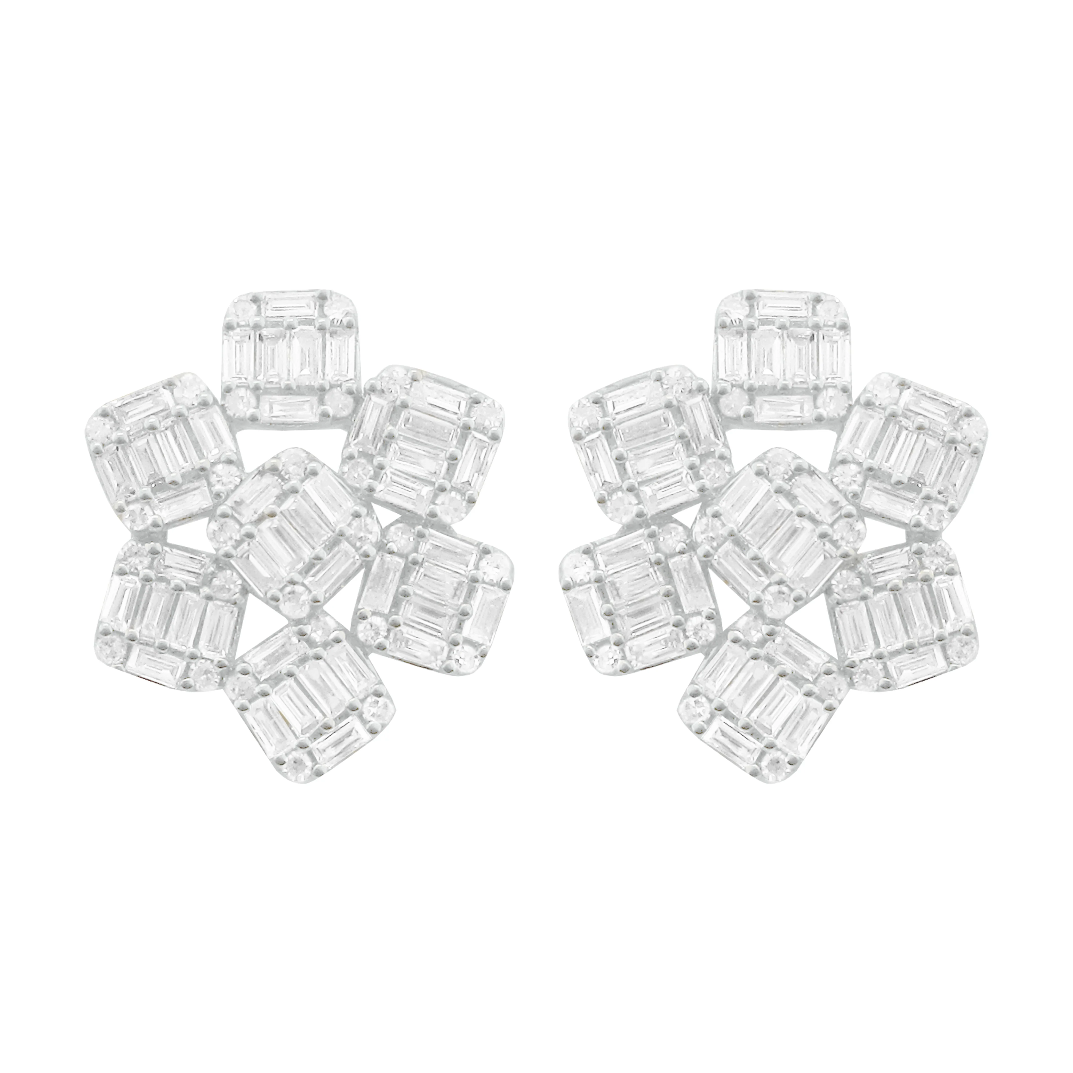 14K GOLD DIAMOND MERYL STUDS