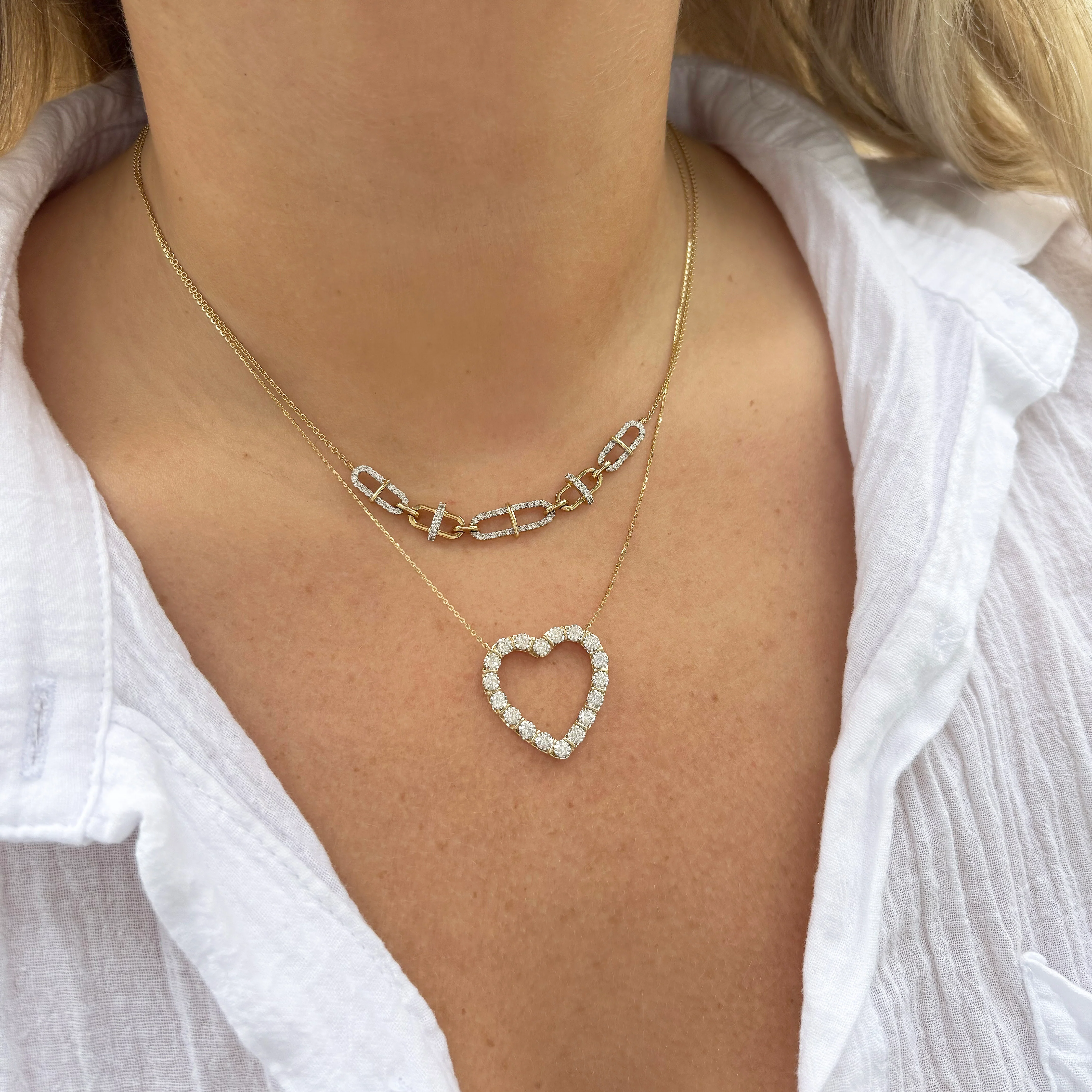 14K GOLD DIAMOND MILLIE NECKLACE - Image 2