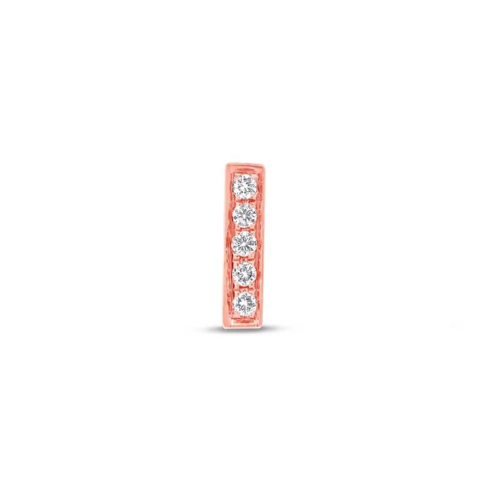 14K GOLD DIAMOND MINI BAR STUDS - Image 6