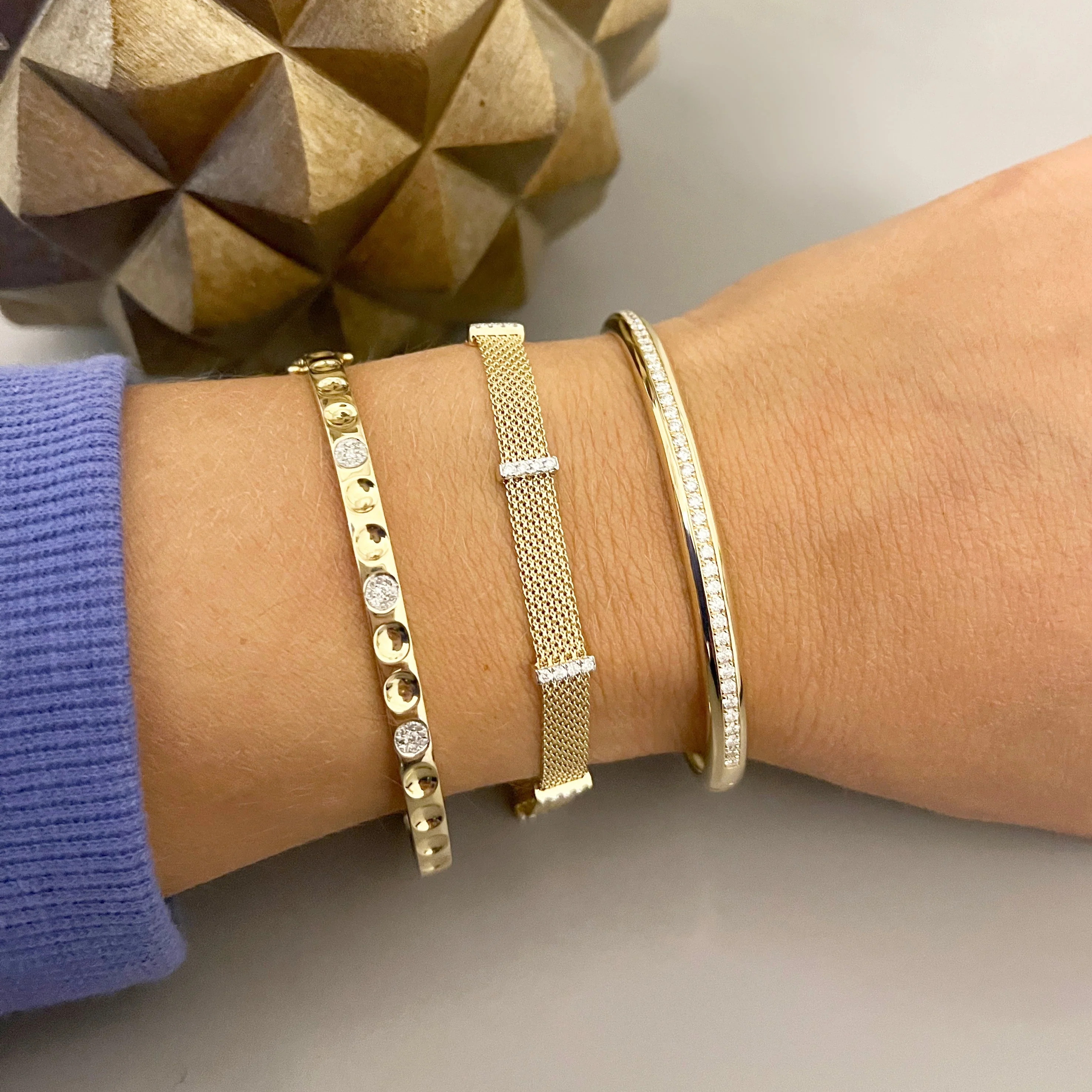 14K GOLD DIAMOND MONICA BRACELET - Image 2