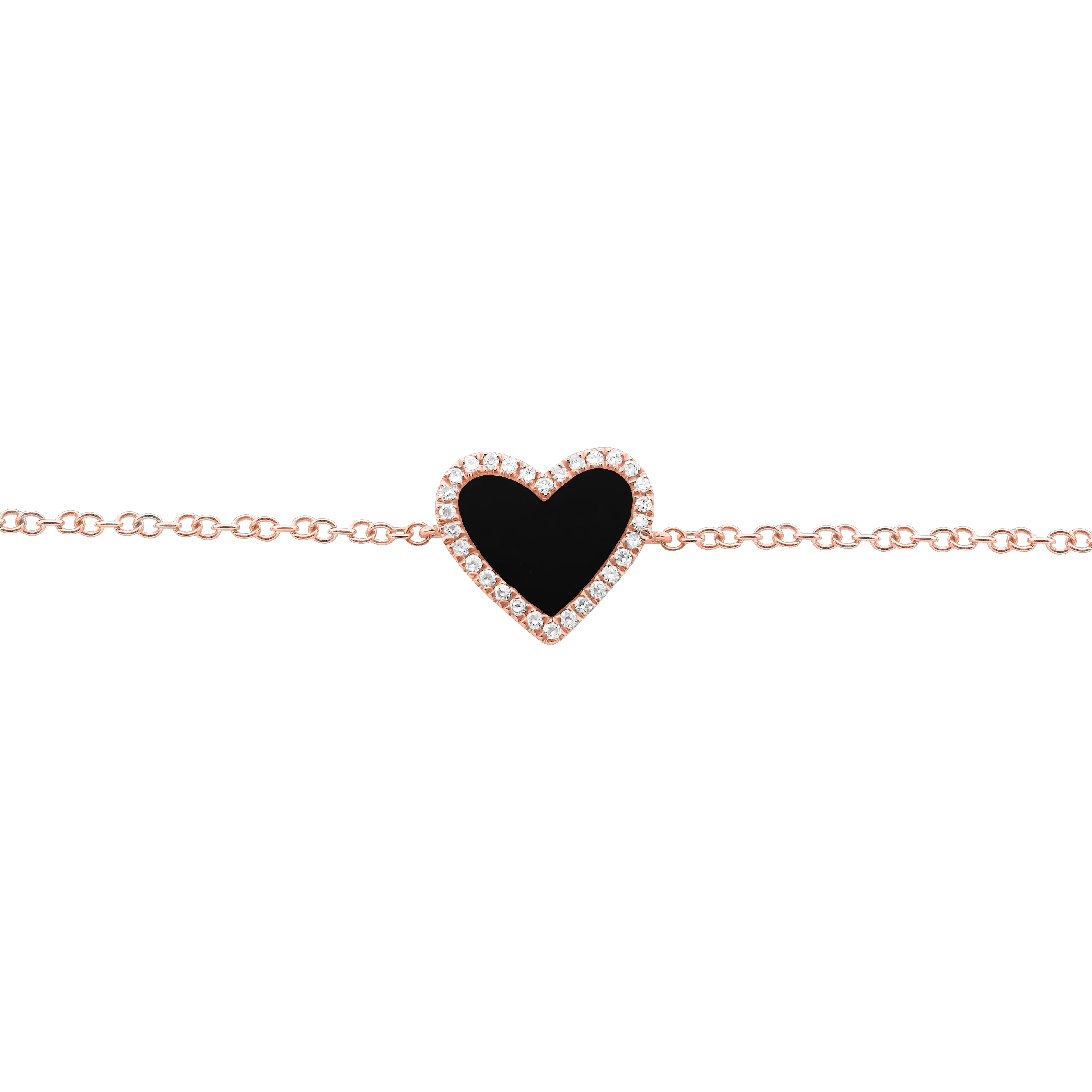 14K GOLD DIAMOND ONYX HAILEY BRACELET - Image 4