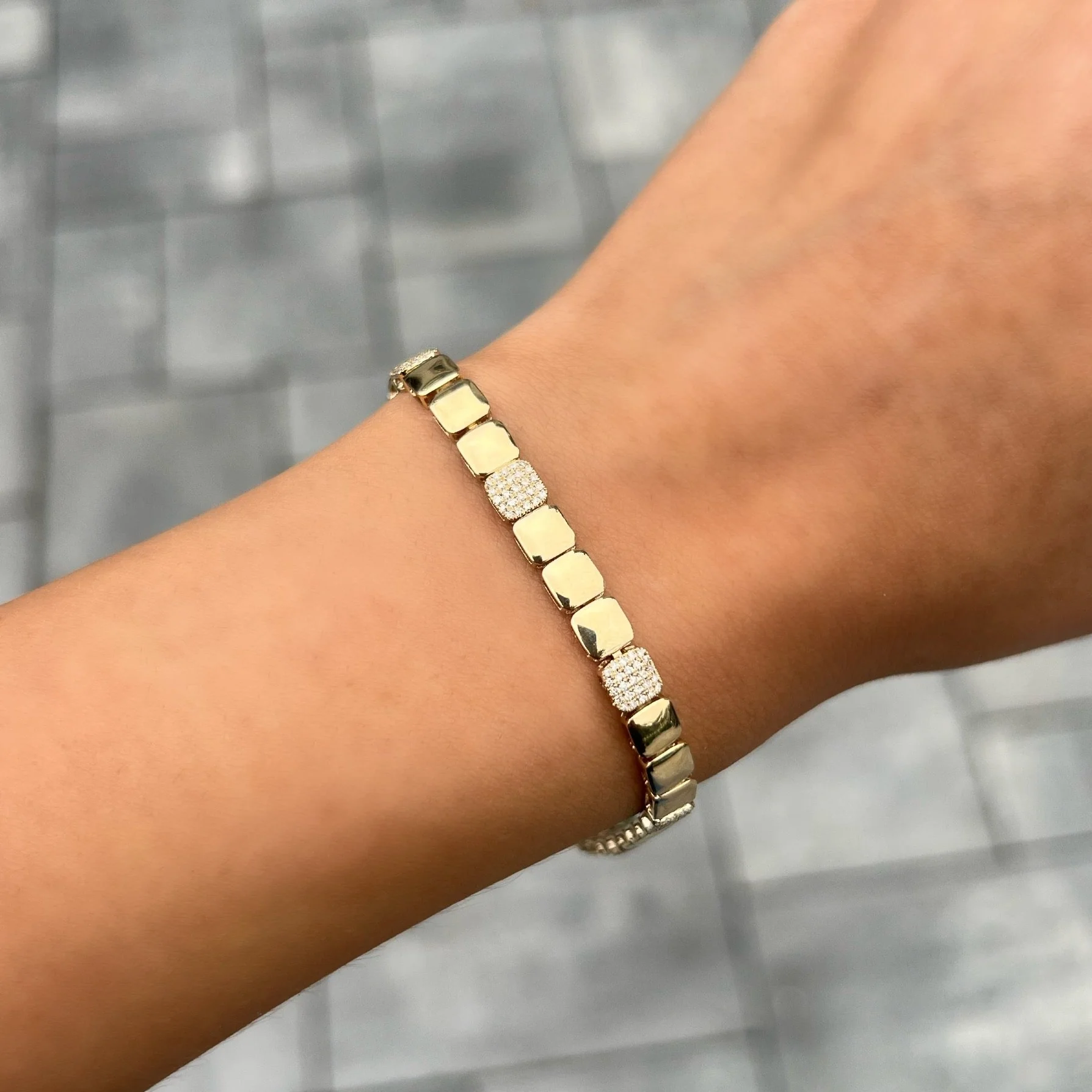 14K GOLD DIAMOND RAMONA BRACELET - Image 2