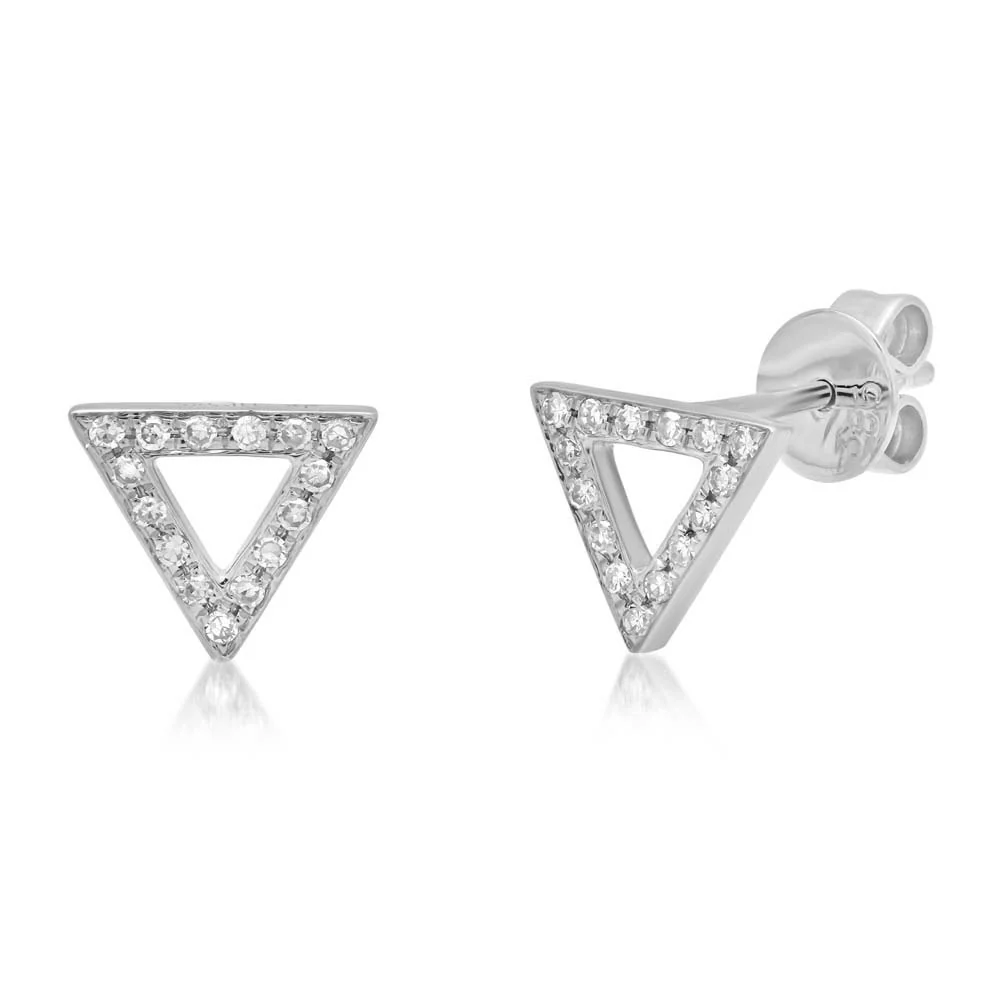 14K GOLD DIAMOND RANDI STUDS - Image 3