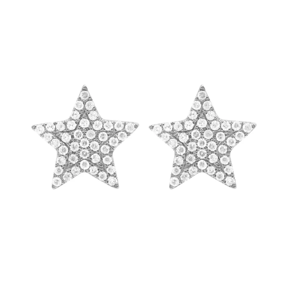 14K GOLD DIAMOND RANDY STAR STUDS - Image 4