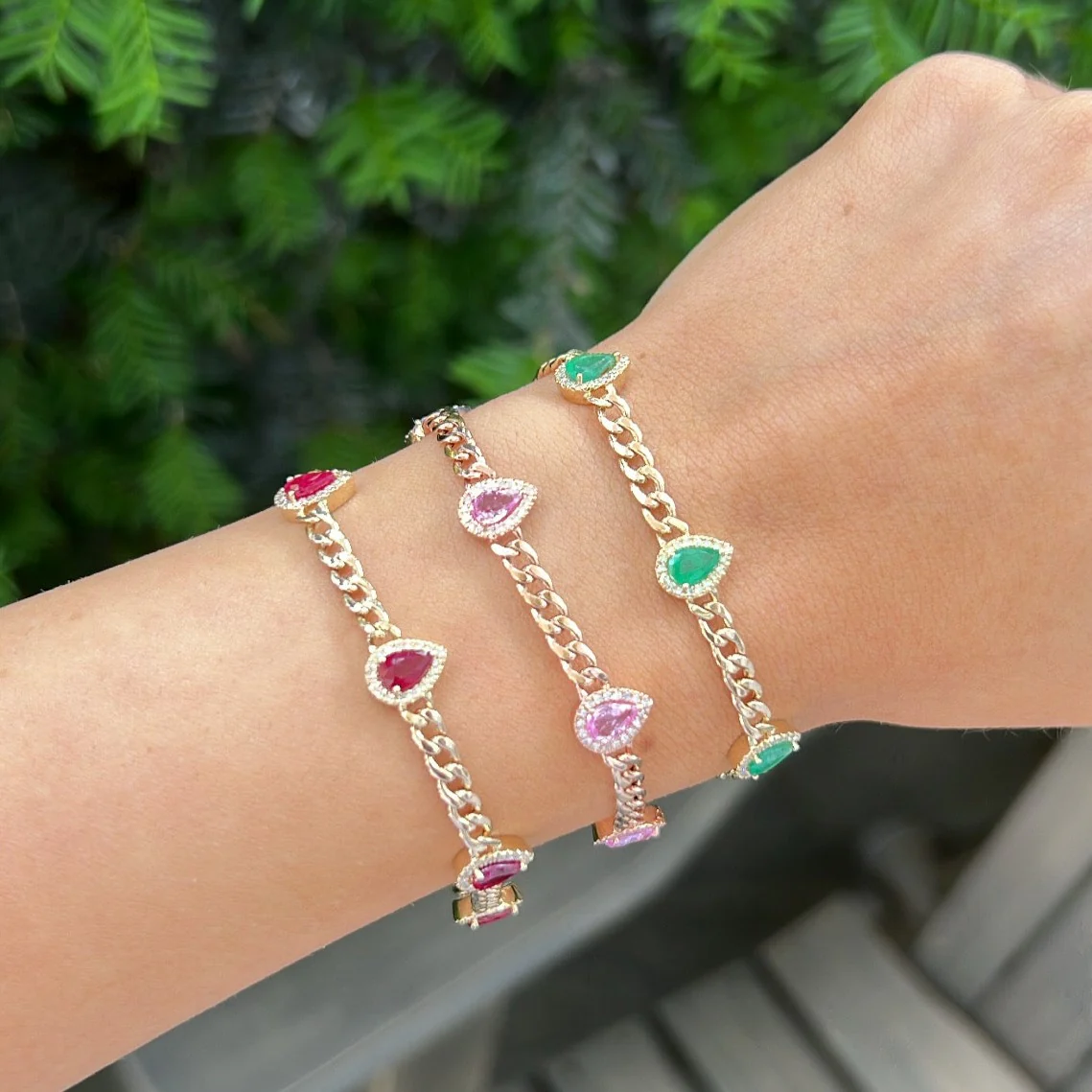 14K GOLD DIAMOND RUBY LENI BRACELET - Image 4