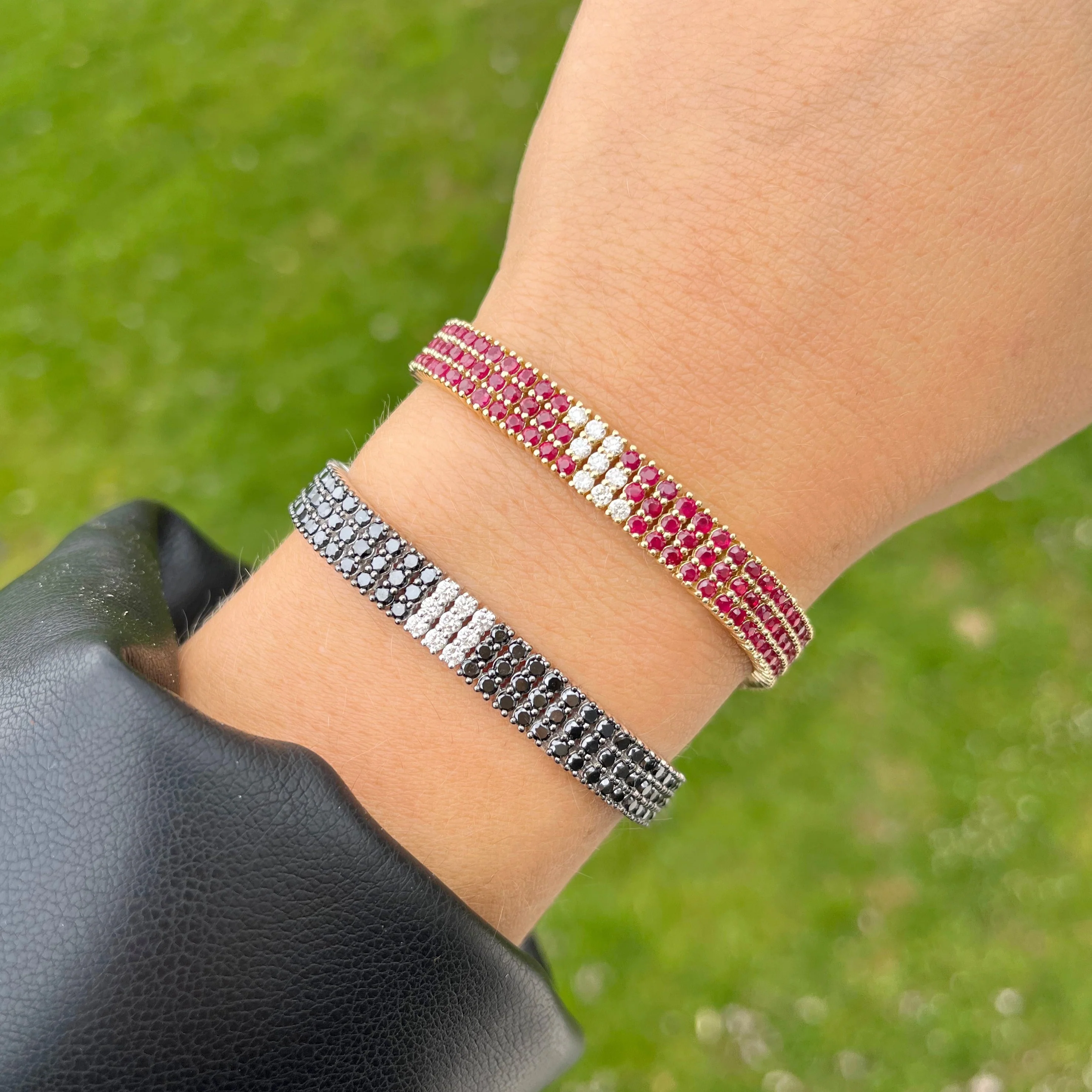 14K GOLD DIAMOND RUBY VICKY BRACELET - Image 2