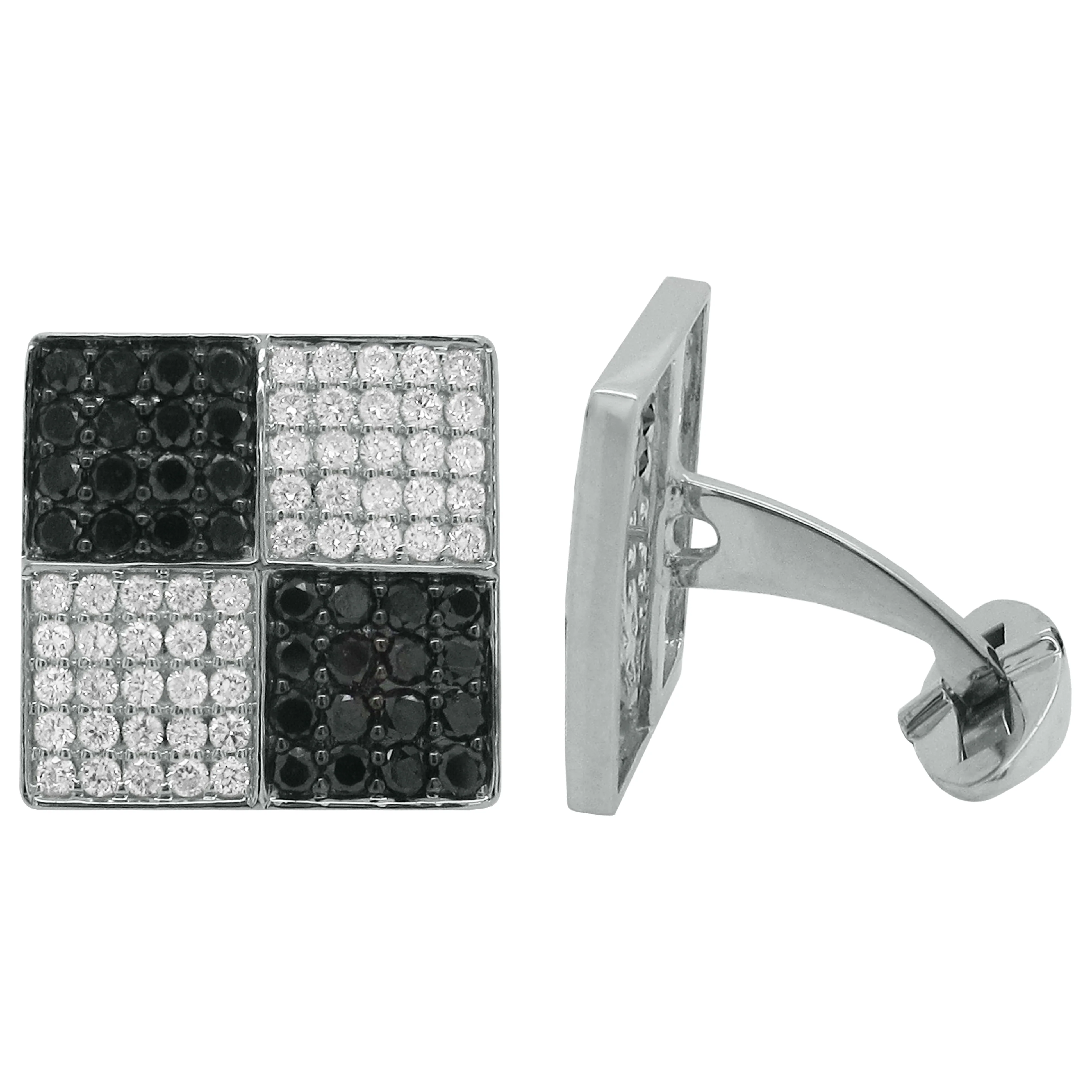 14K GOLD DIAMOND RYDER CUFFLINKS