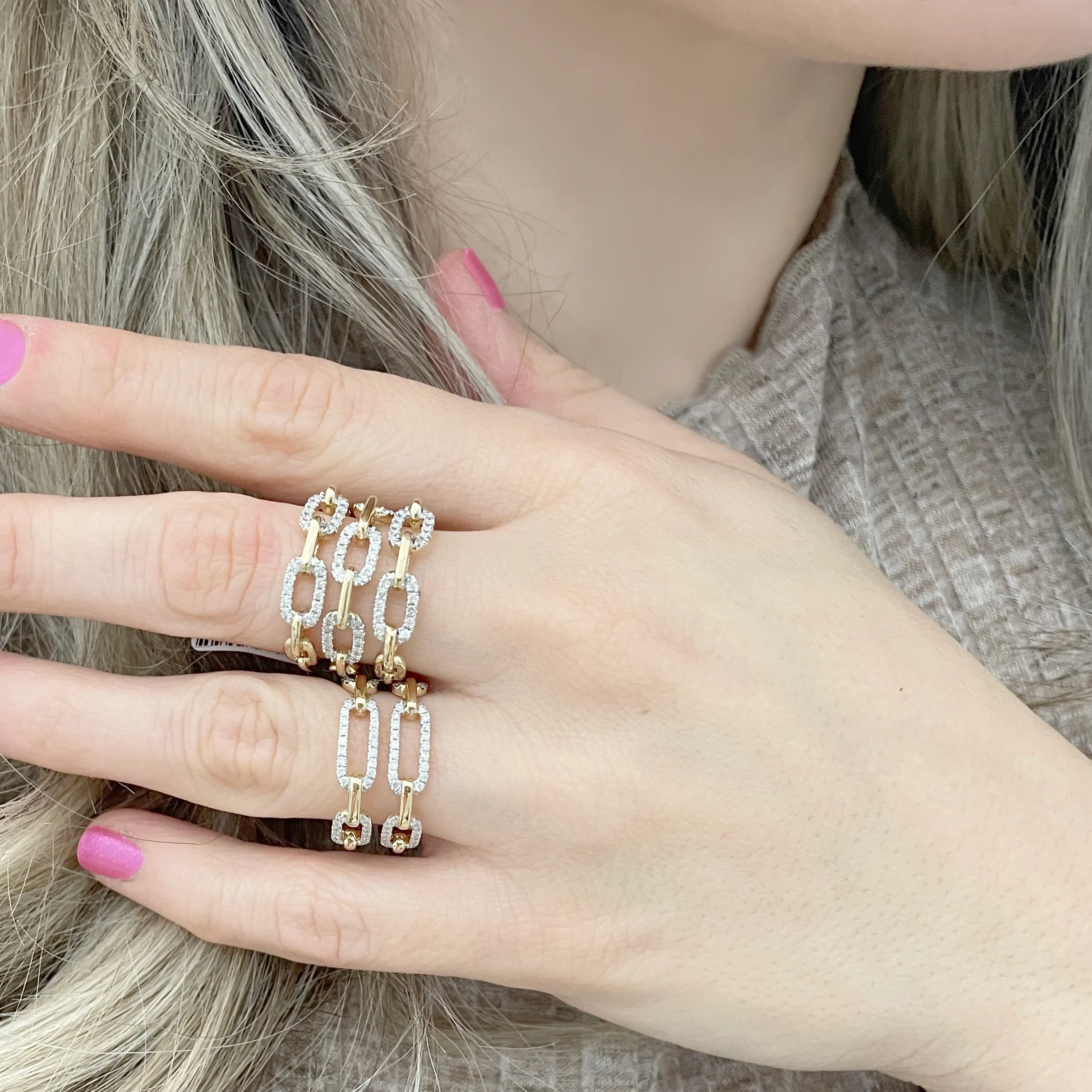 14K GOLD DIAMOND SARAH RING - Image 2