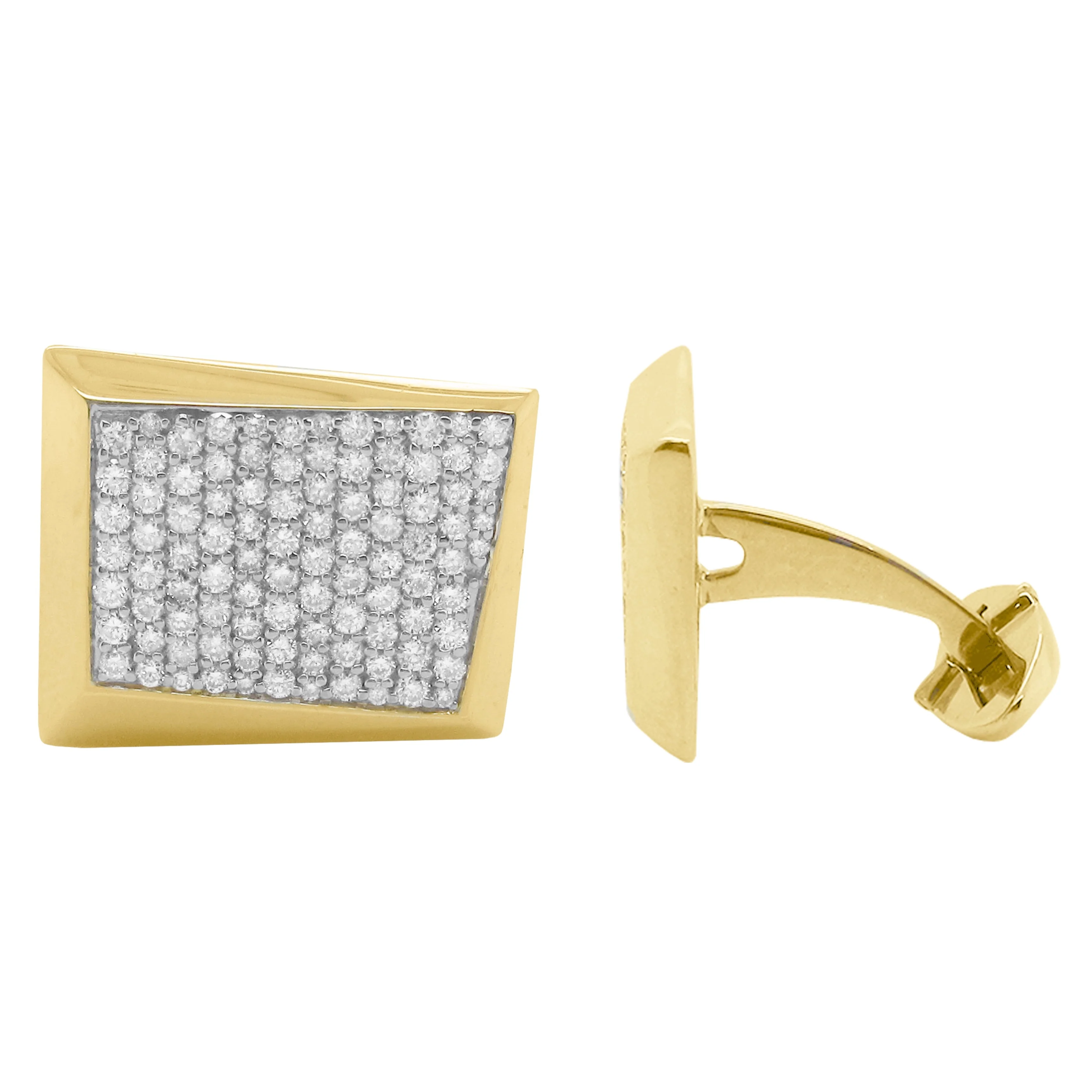 14K GOLD DIAMOND SEAN CUFFLINKS