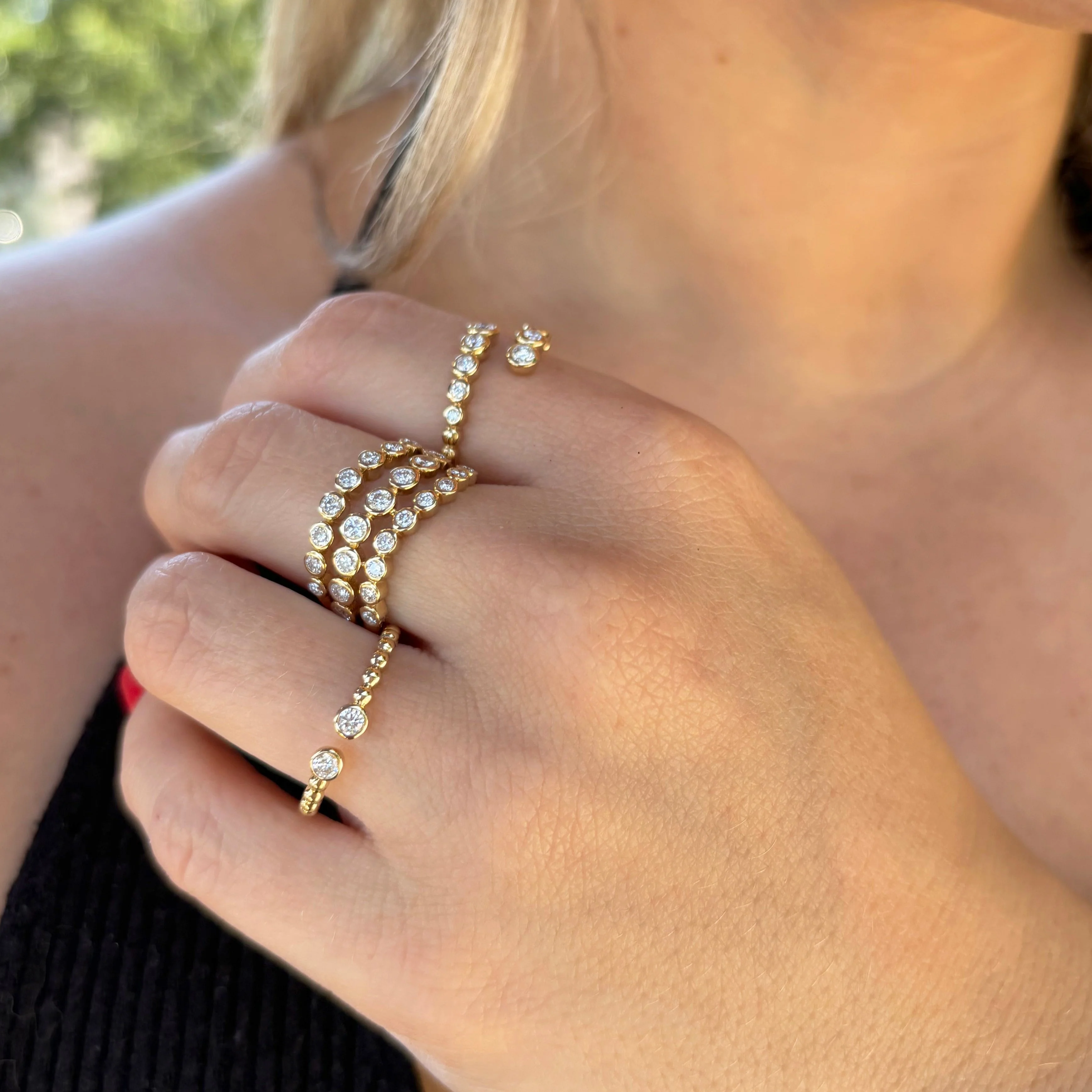 14K GOLD DIAMOND SERENA RING - Image 3