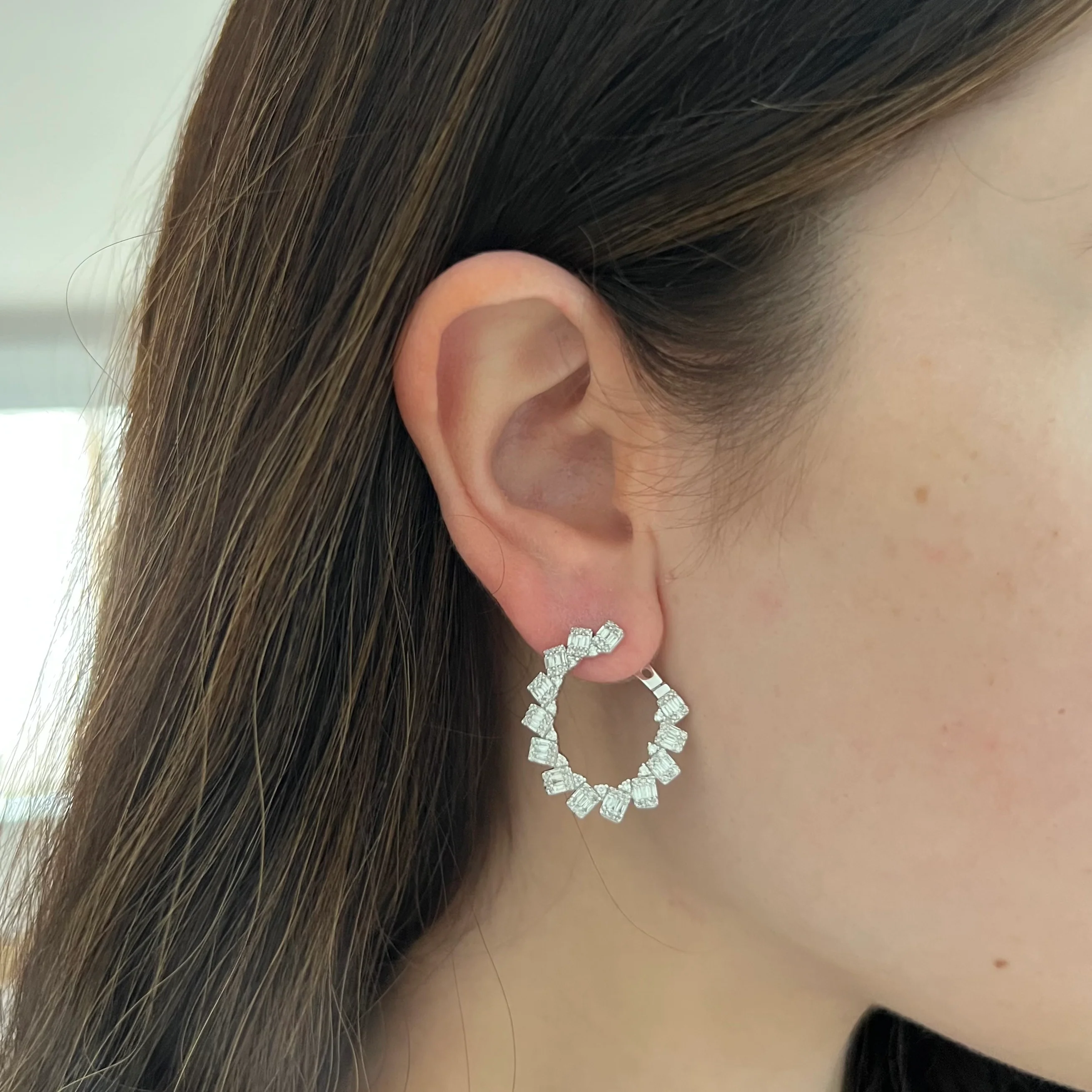 14K GOLD DIAMOND SHIRA EARRINGS