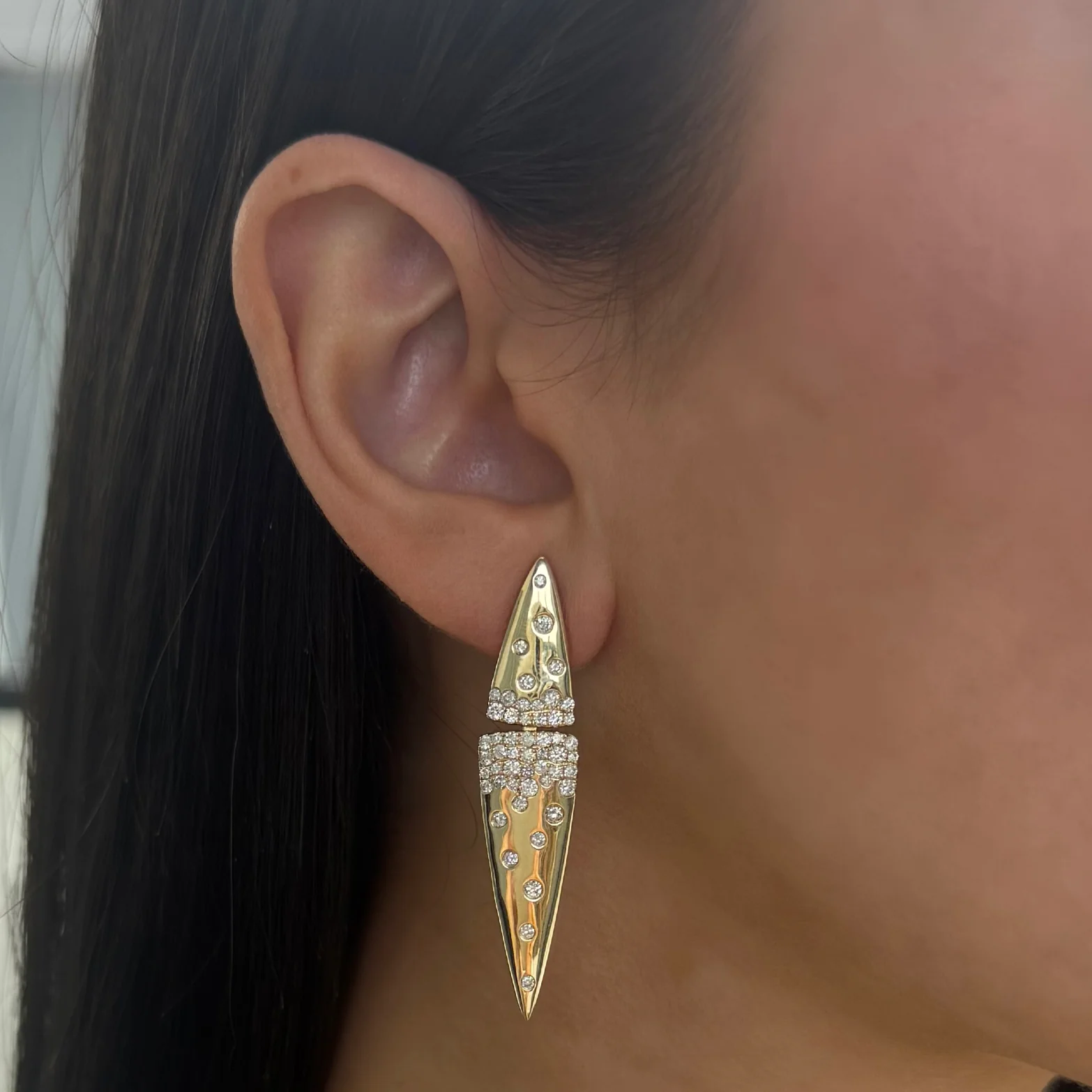 14K GOLD DIAMOND SIERRA CONFETTI EARRINGS