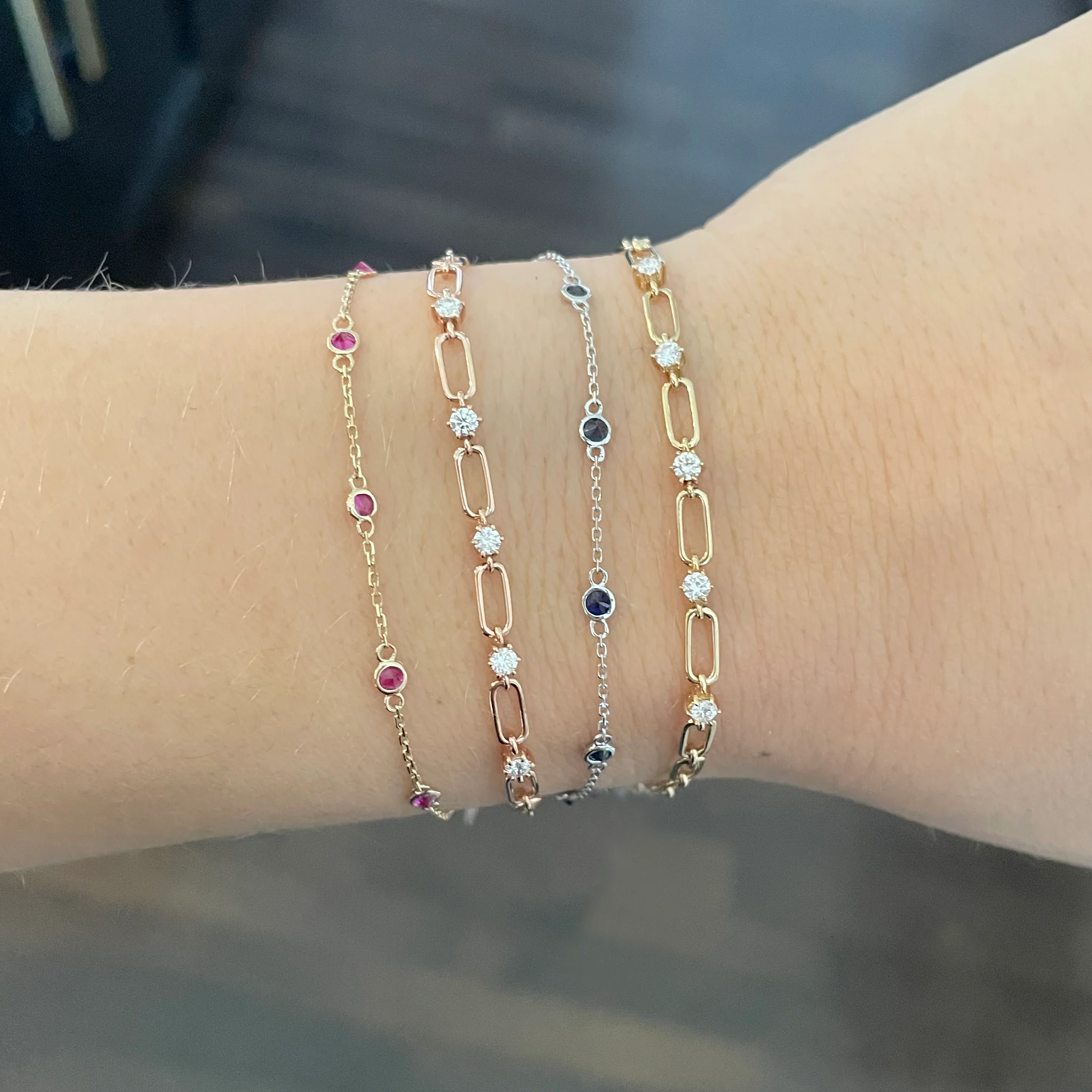 14K GOLD DIAMOND SKYLAR BRACELET - Image 4