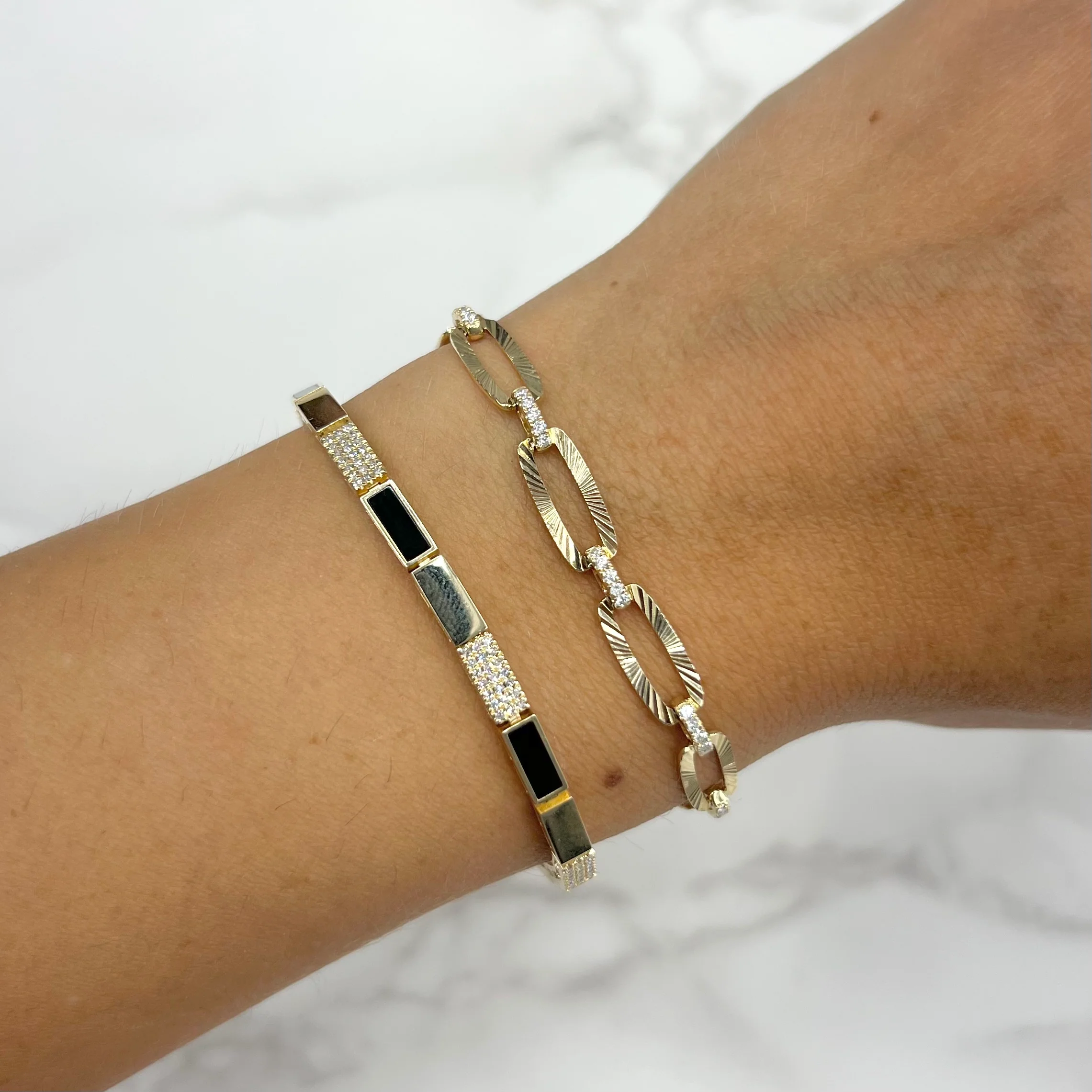14K GOLD DIAMOND SORA BRACELET - Image 2