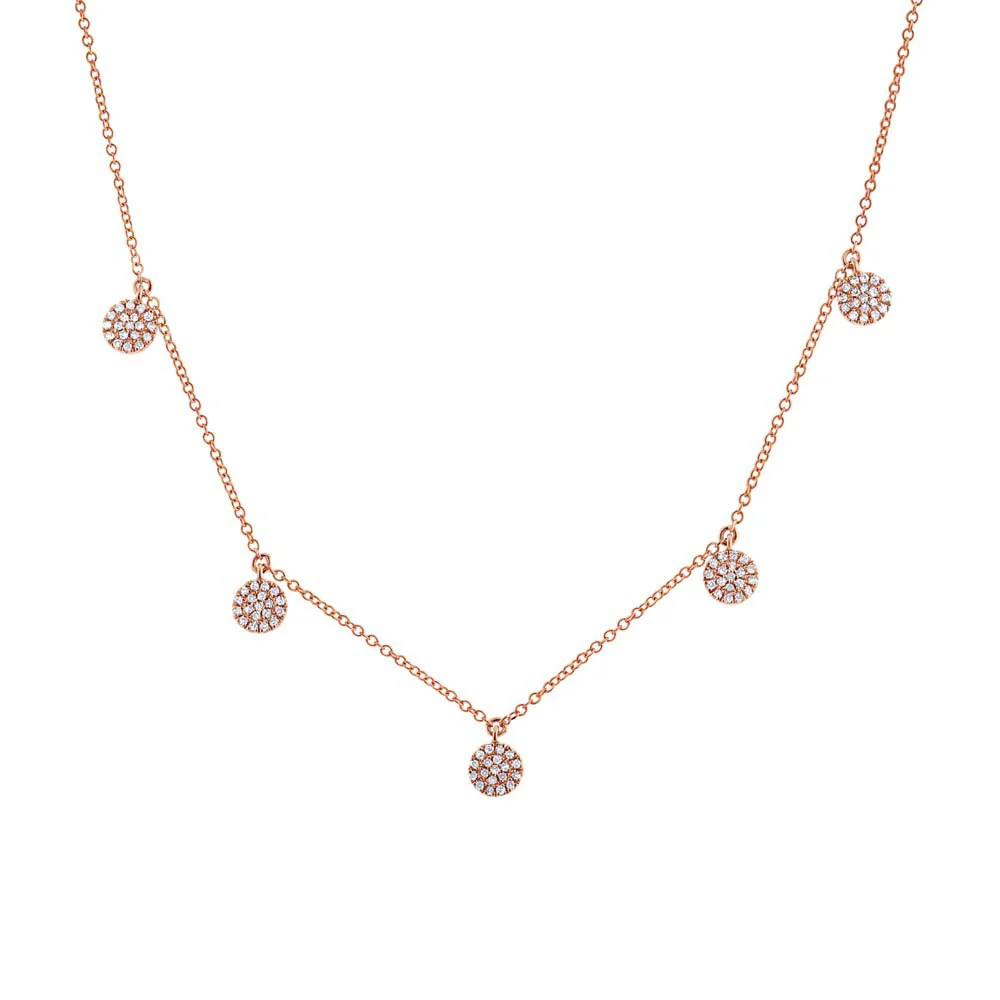 14K GOLD DIAMOND SOPHIA NECKLACE - Image 4