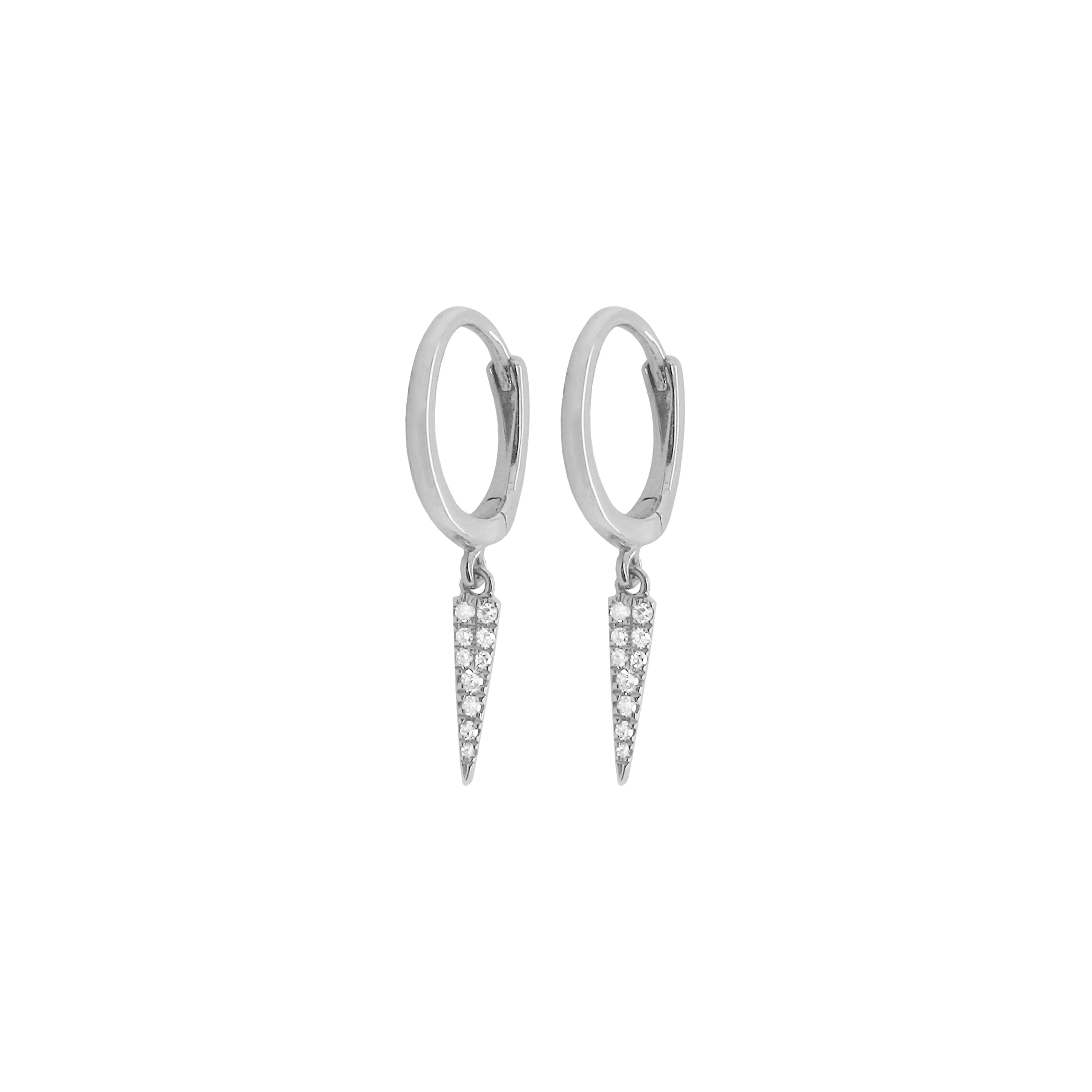 14K GOLD DIAMOND VANESSA HUGGIES - Image 3