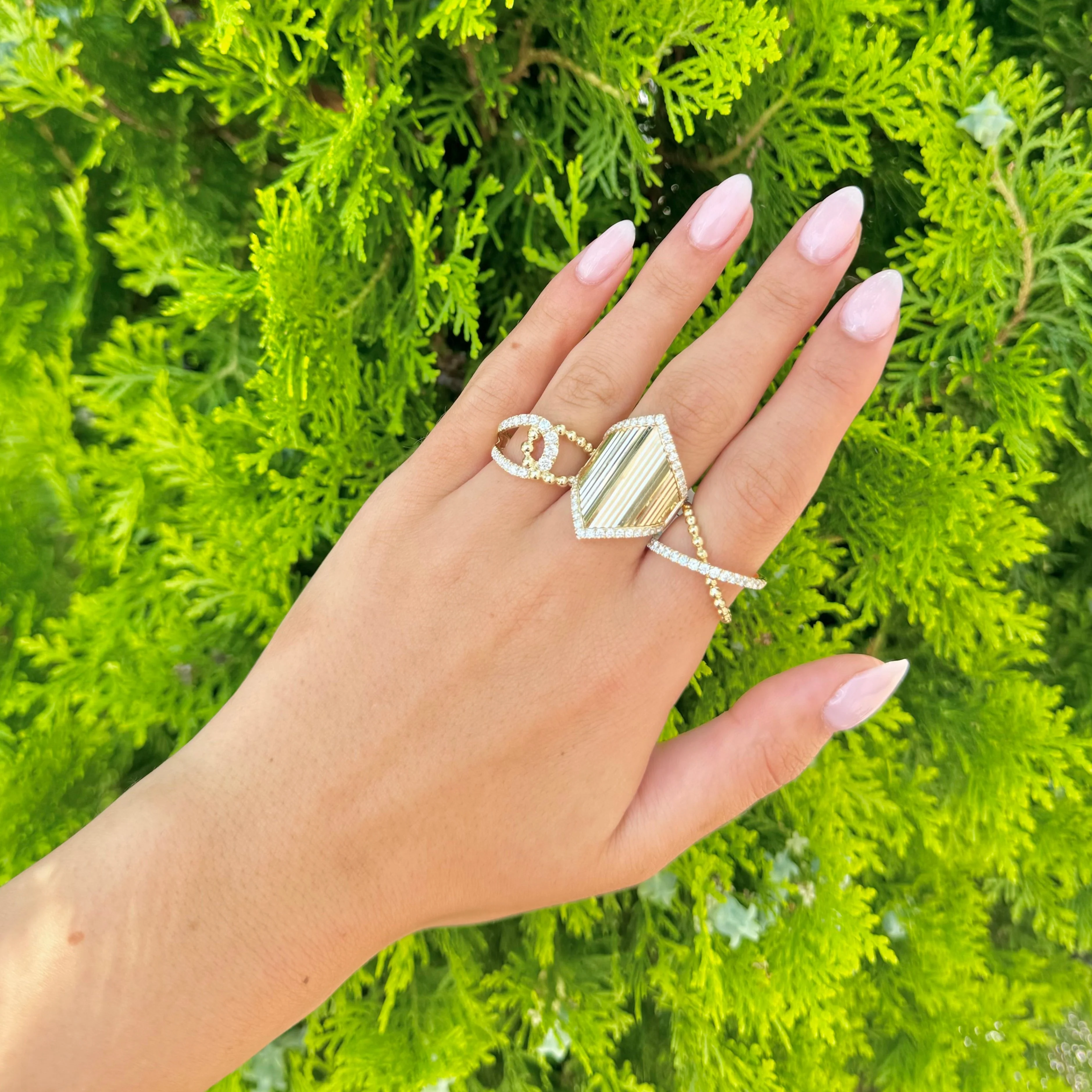 14K GOLD DIAMOND VICKY RING - Image 5