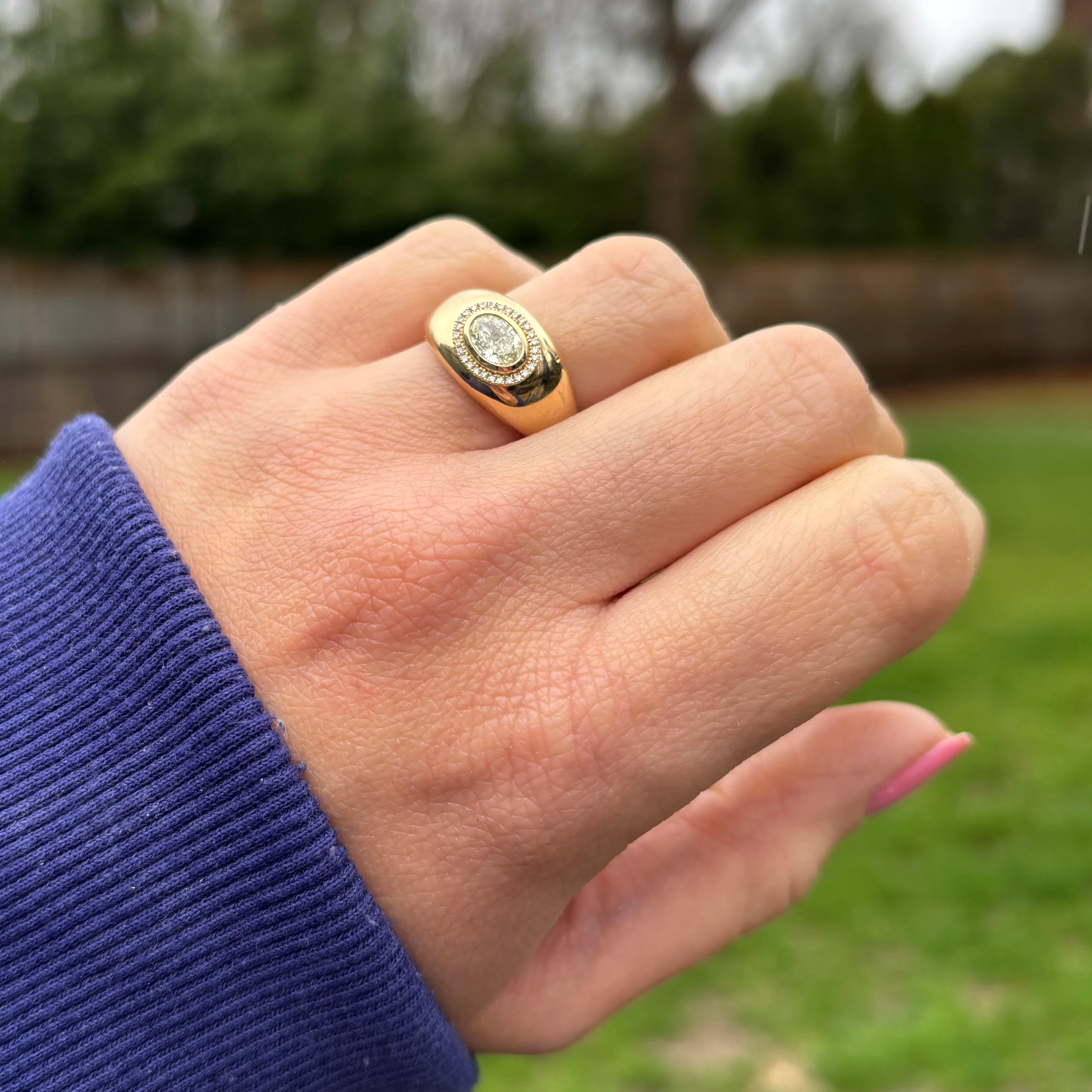 14K GOLD DIAMOND WILLA RING - Image 3